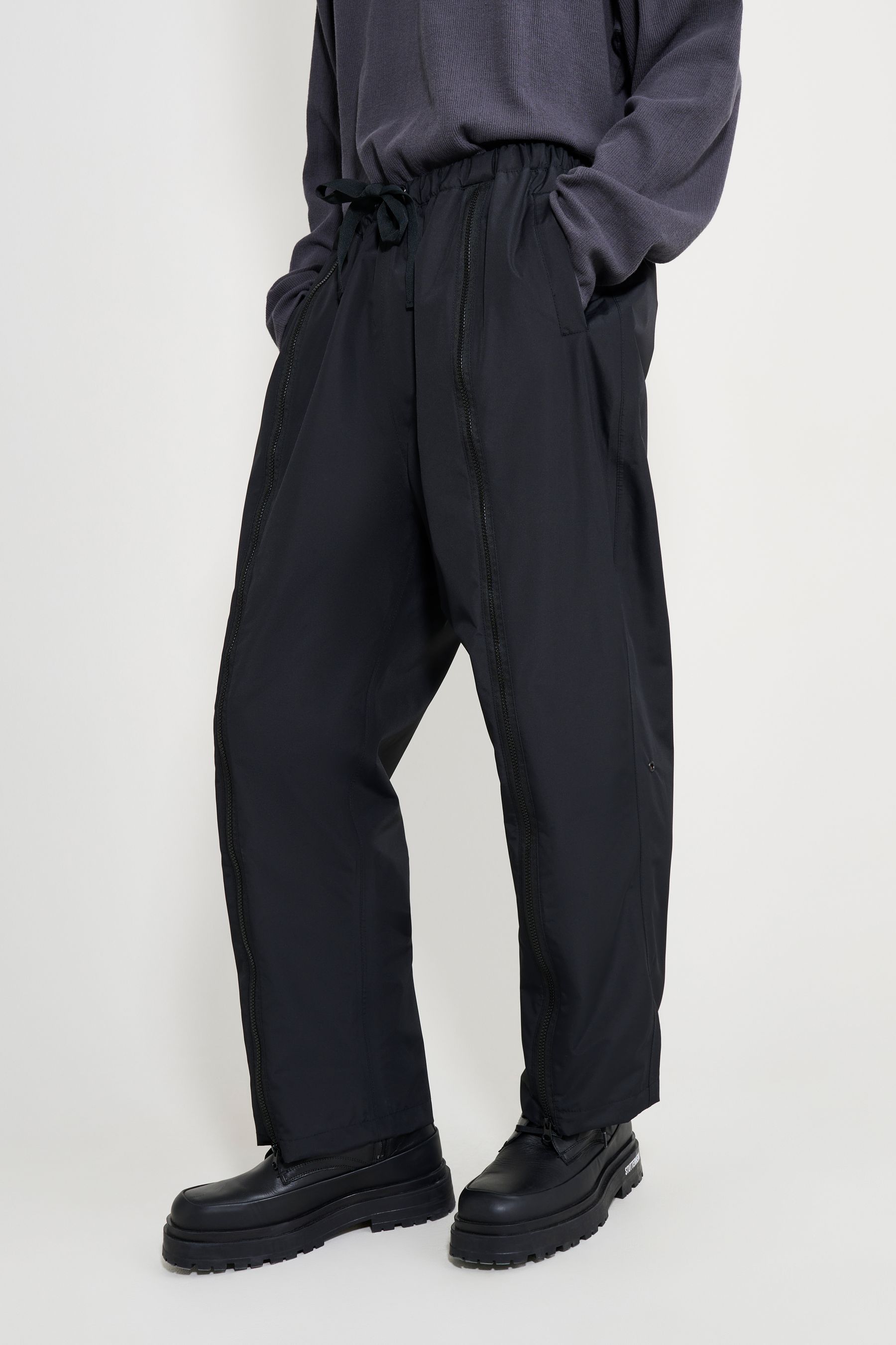 stutterheim bash zip trousers black men