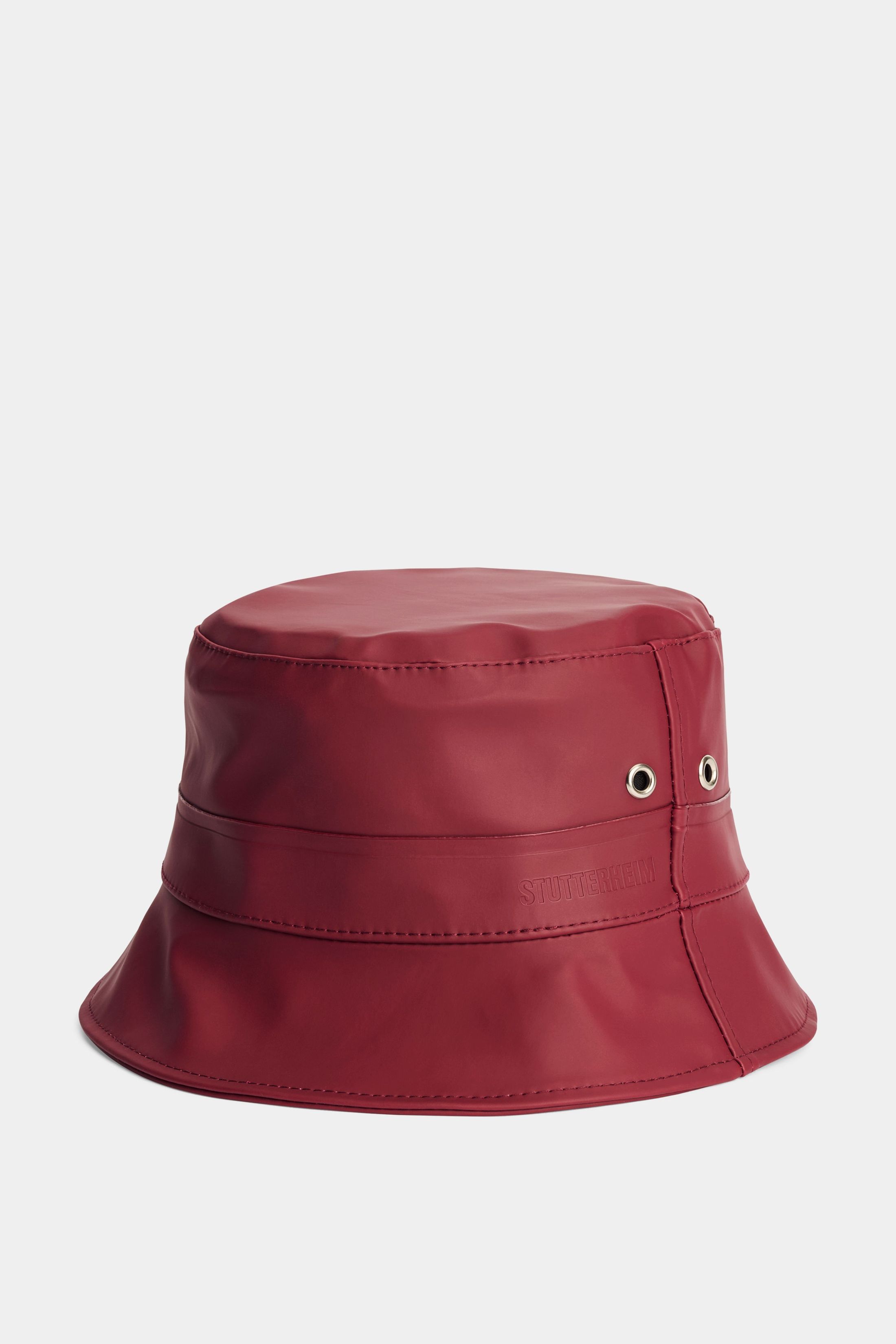 stutterheim beckholmen bucket hat burgundy accessories hats-and-scarves bucket-hats
