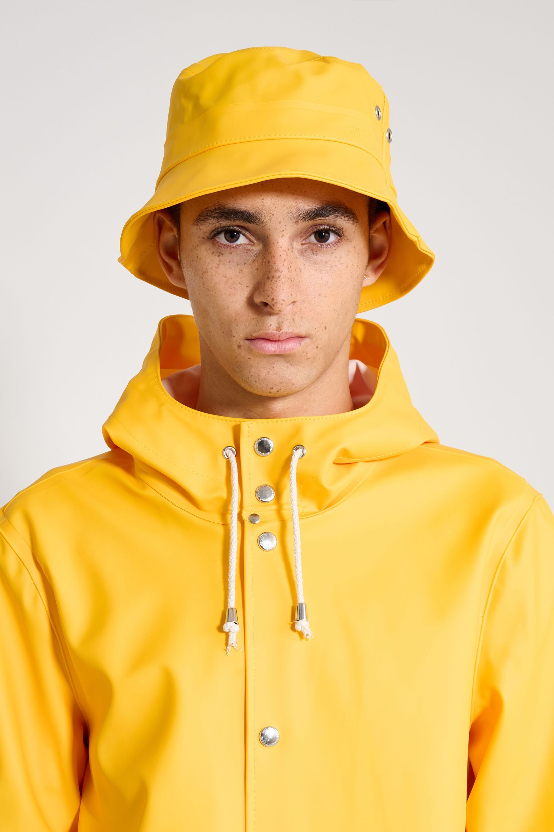 stutterheim beckholmen bucket hat yellow accessories hats-and-scarves bucket-hats