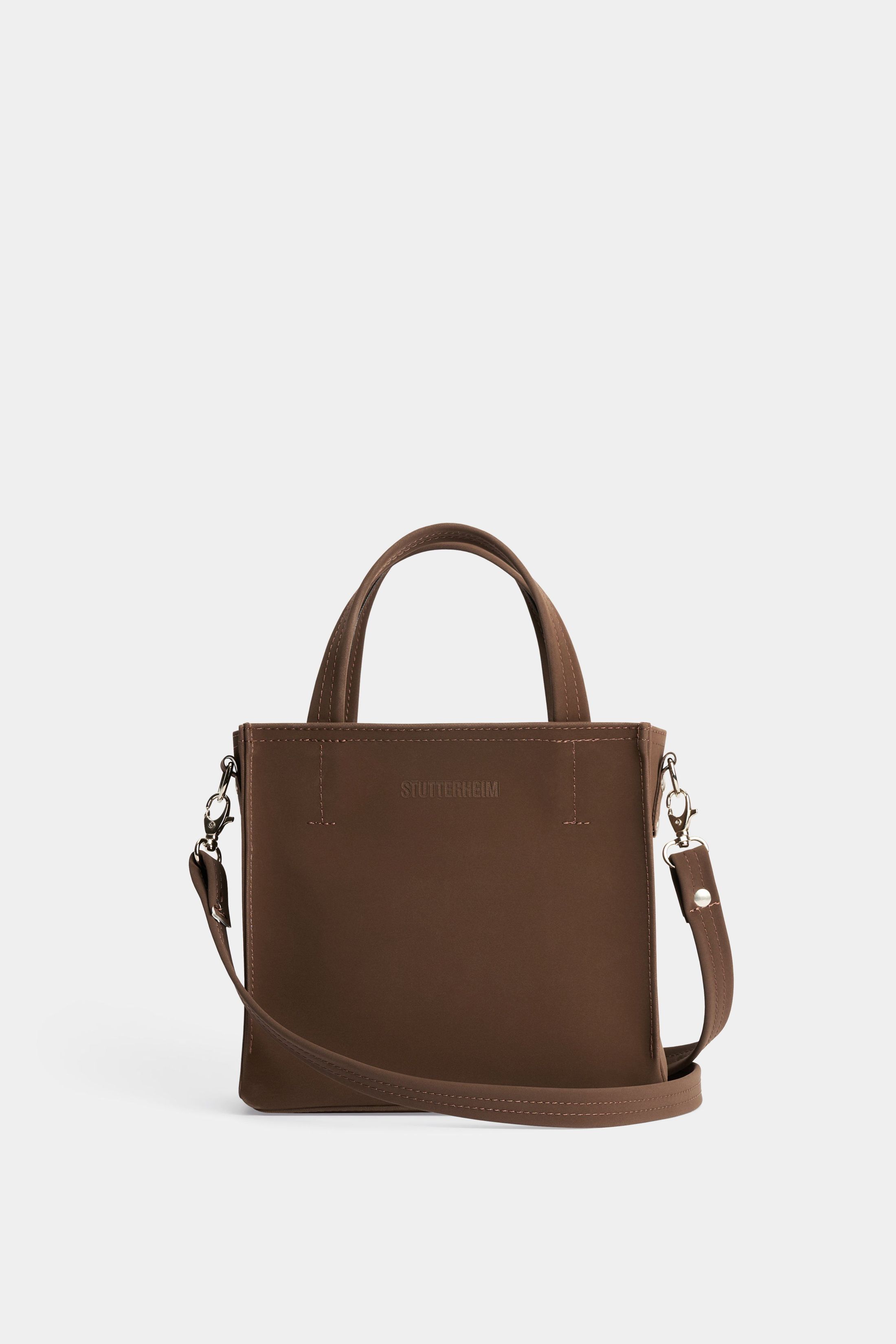stutterheim biblio bag matte dark brown accessories bags handbags