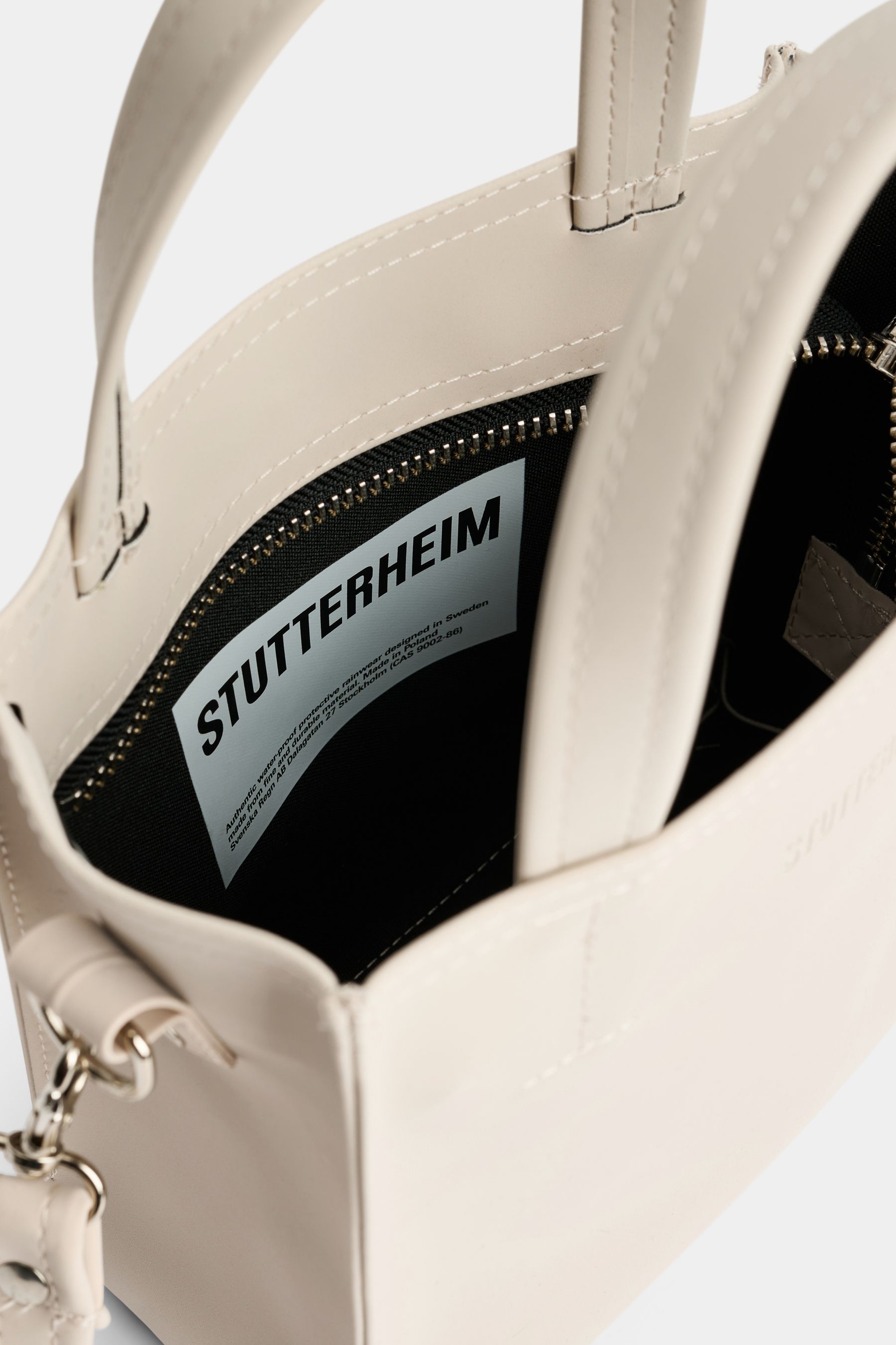 stutterheim biblio bag matte light sand accessories bags handbags