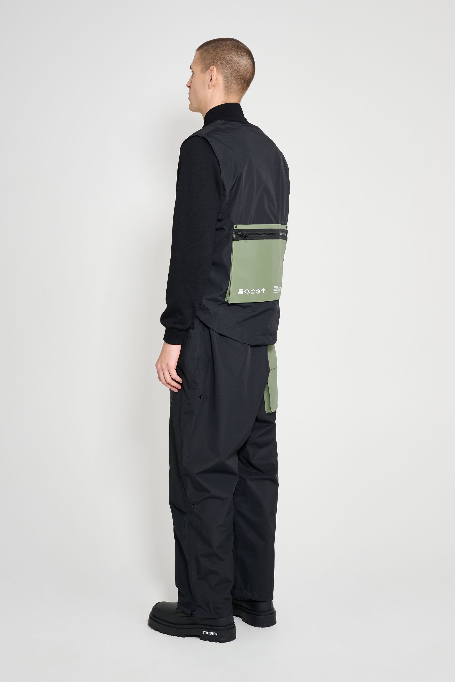 stutterheim bro vest black men jackets vests