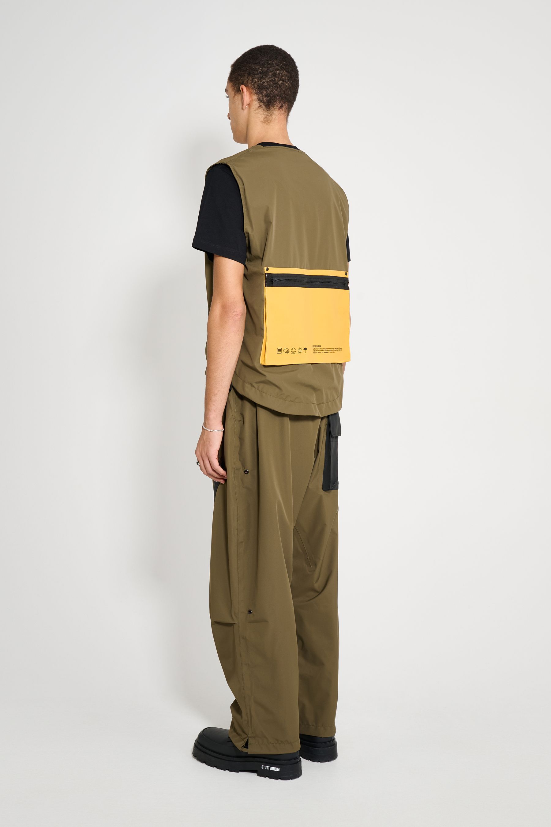 stutterheim bro vest green men jackets vests