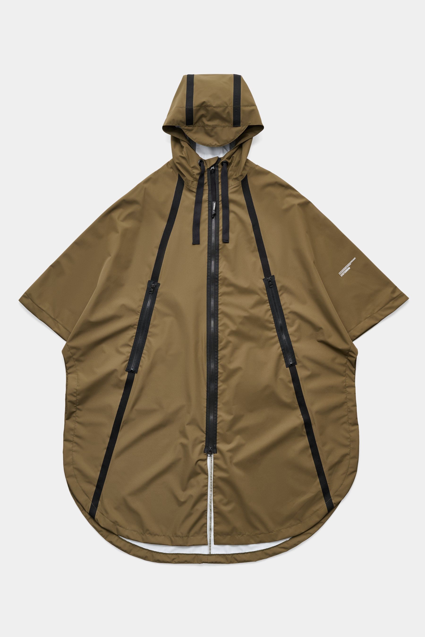 stutterheim concert tape poncho green women jackets ponchos