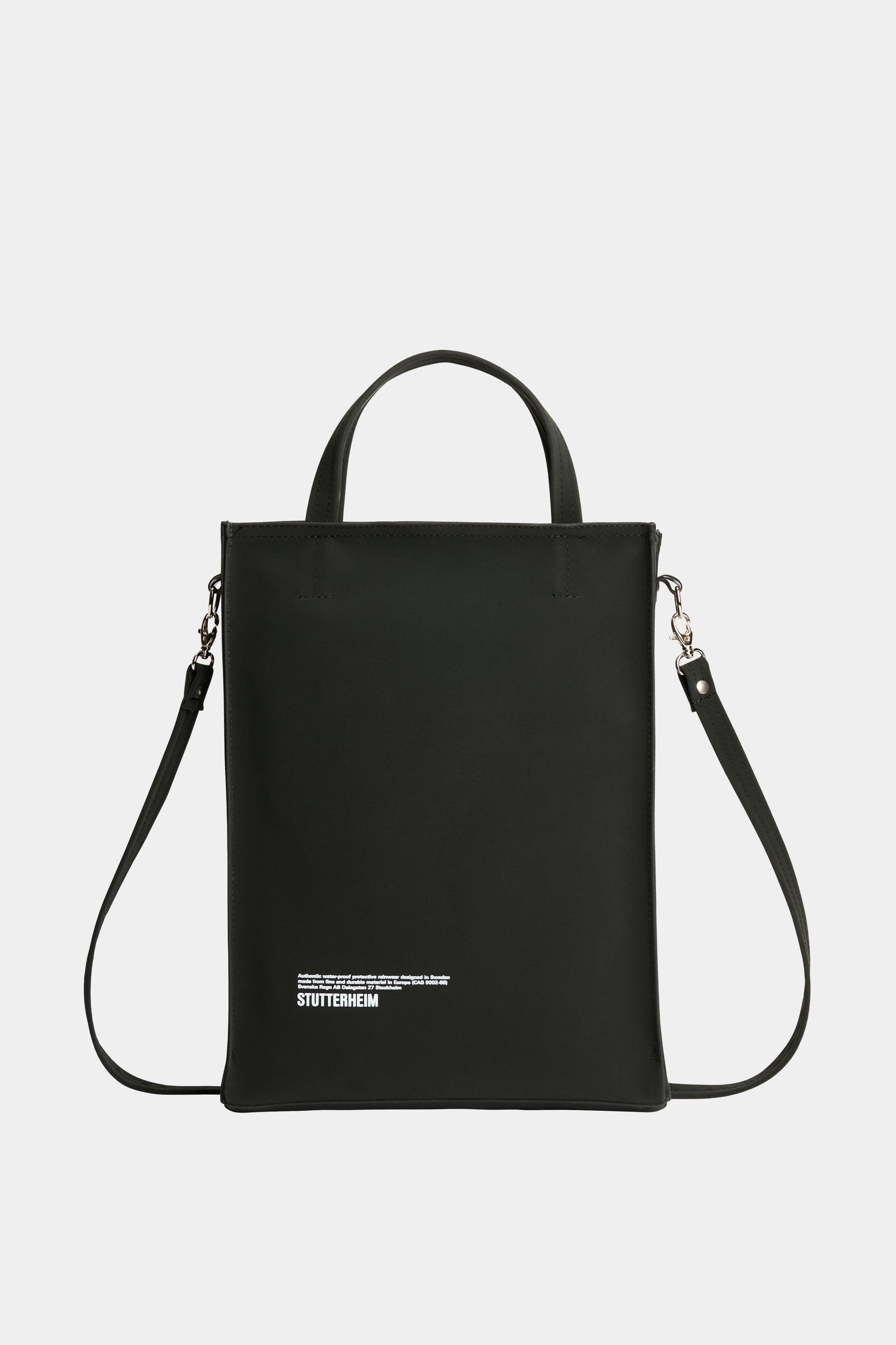 stutterheim djursholm bag matte black accessories bags tote-bags