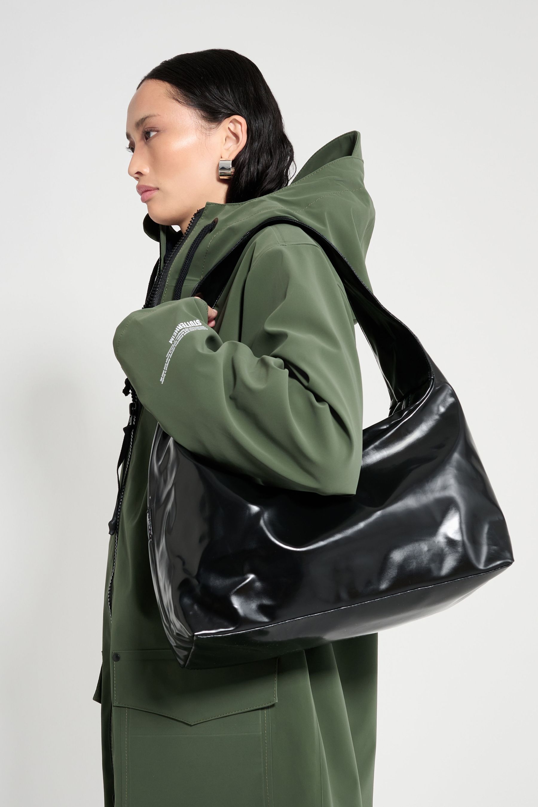 stutterheim ewa bag opal black accessories bags shoulder-bags