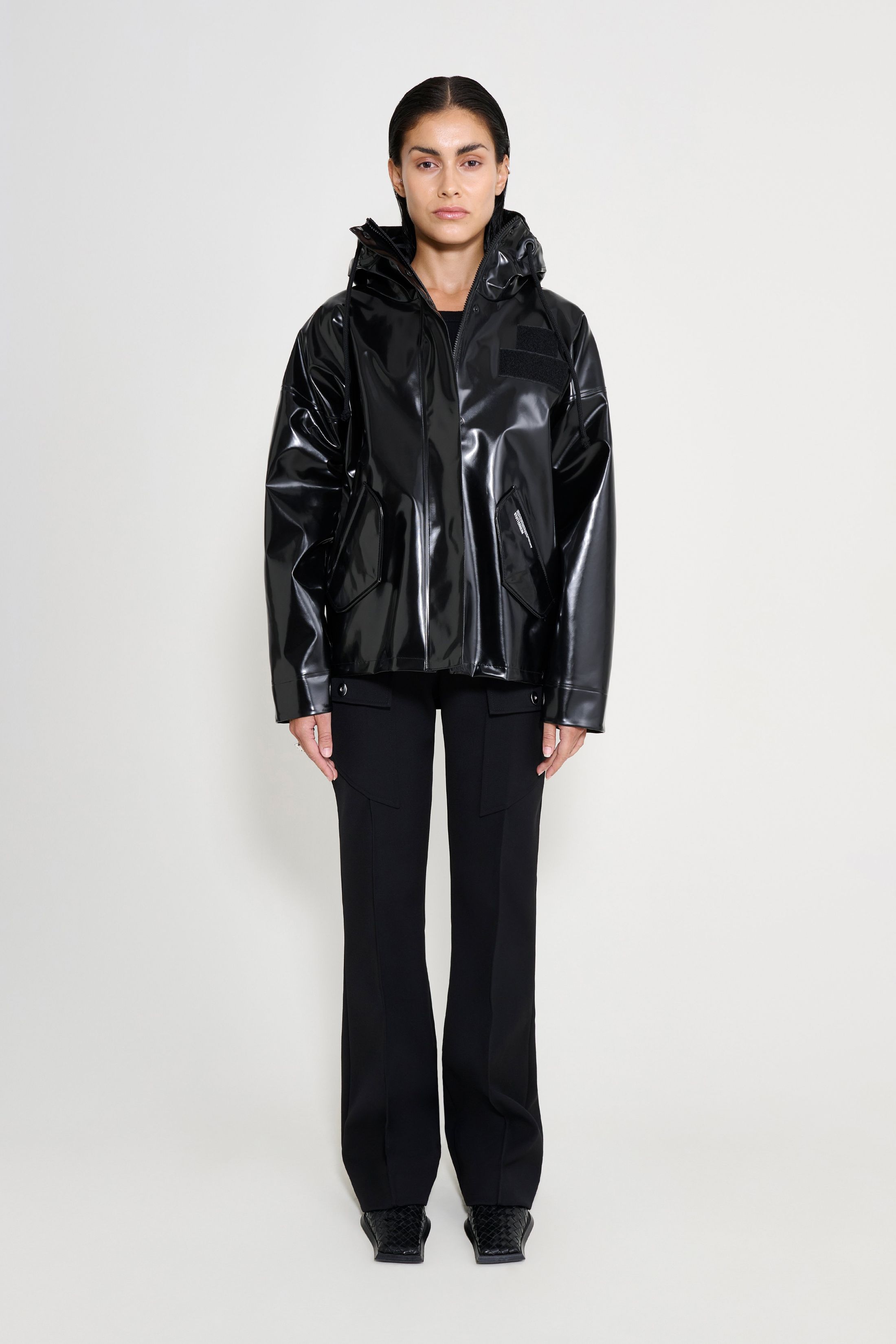 stutterheim faversham opal raincoat black women jackets raincoats
