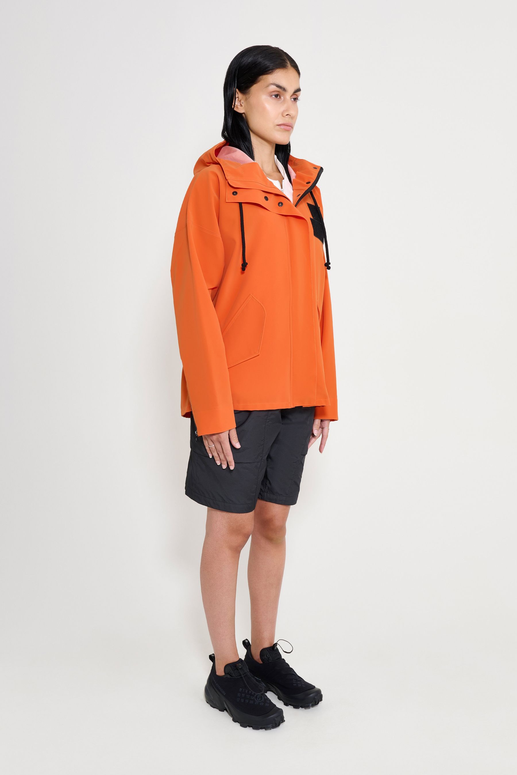 stutterheim faversham matte raincoat pumpkin women jackets