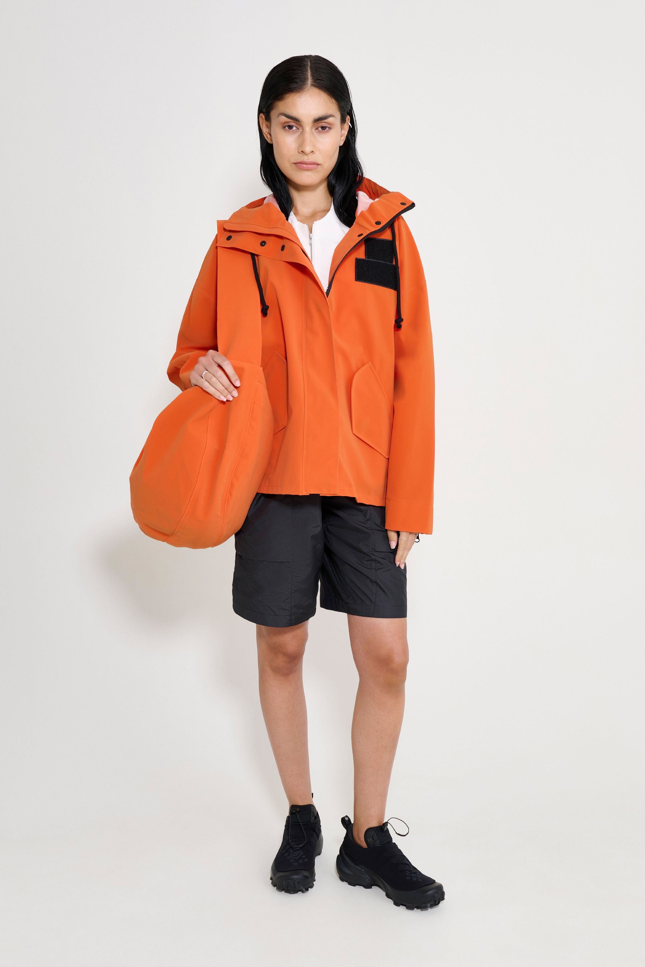 stutterheim faversham matte raincoat pumpkin women jackets