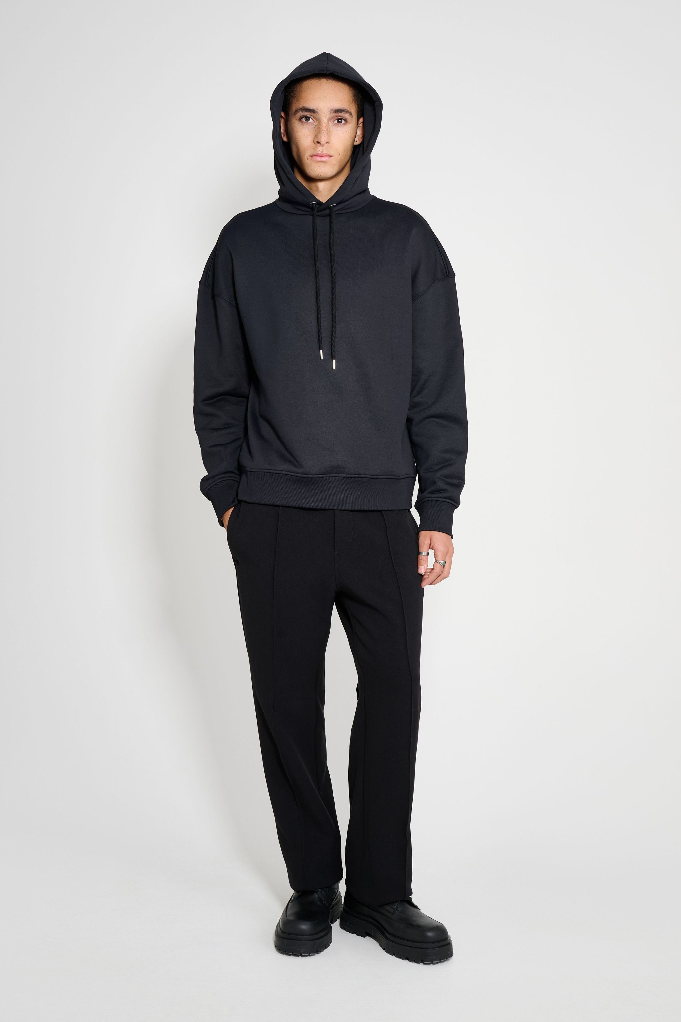 stutterheim granlo hoodie black men knitwear