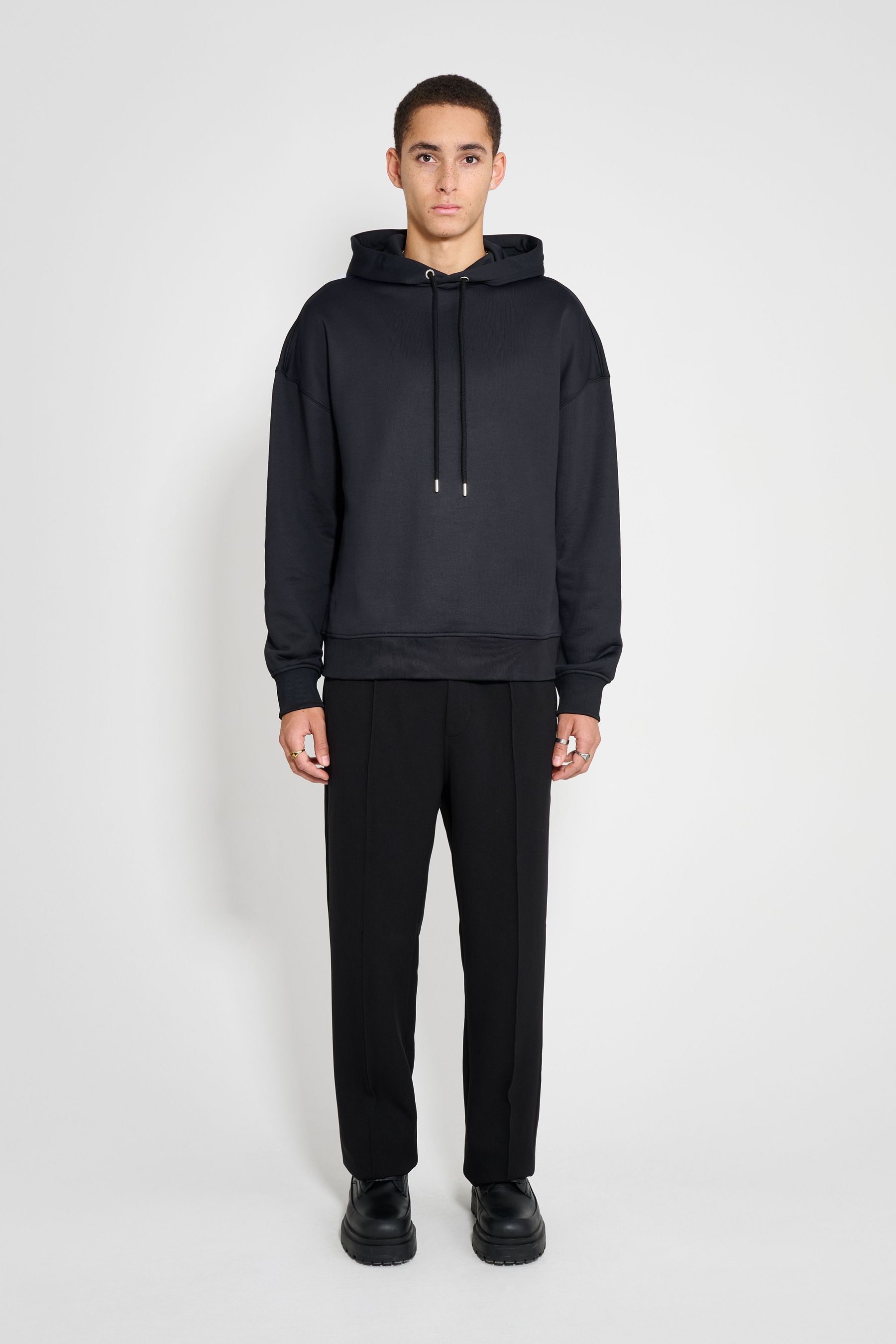 stutterheim granlo hoodie black men knitwear