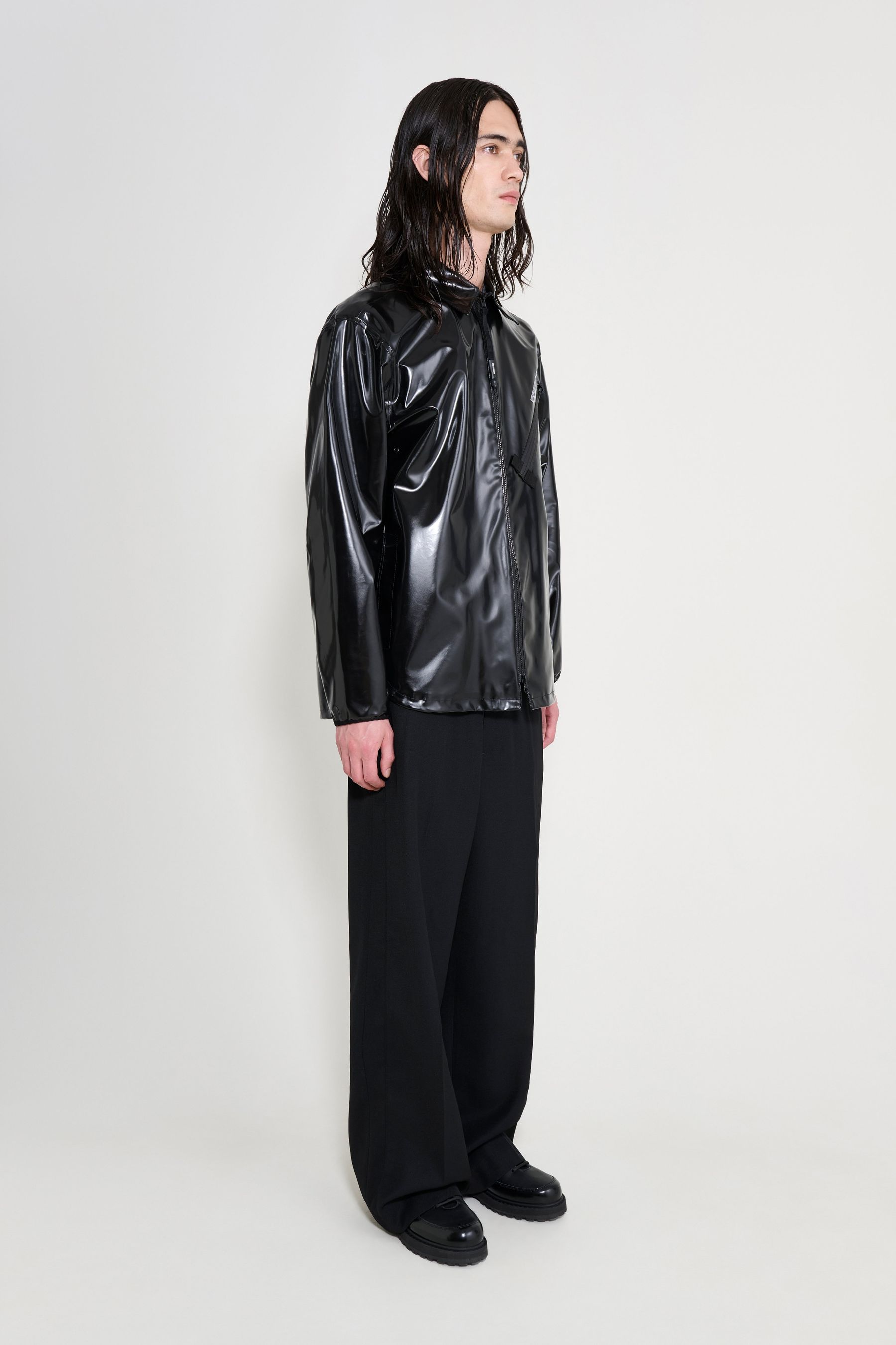 stutterheim humlan opal overshirt black men jackets overshirts