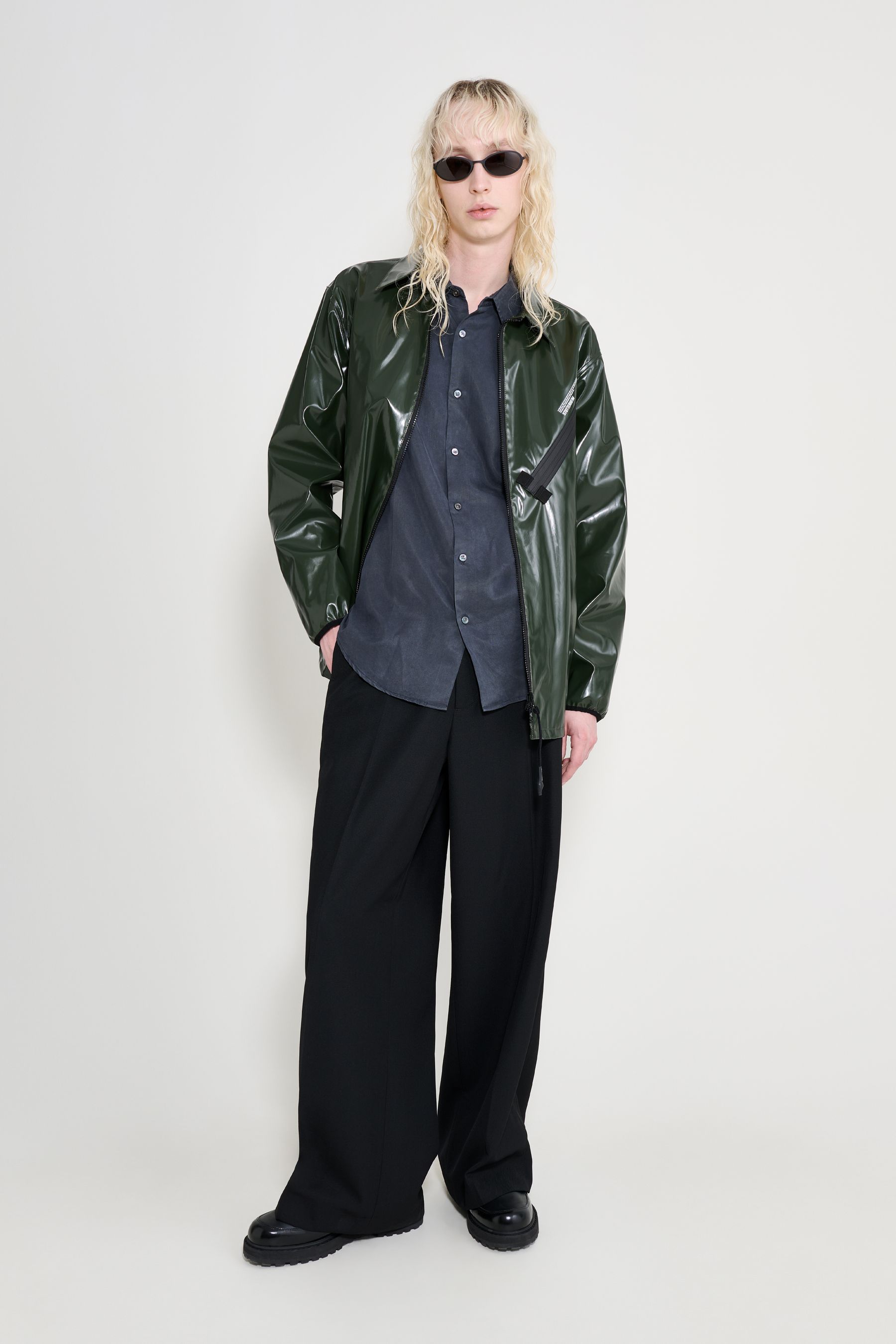 stutterheim humlan opal overshirt green men jackets overshirts