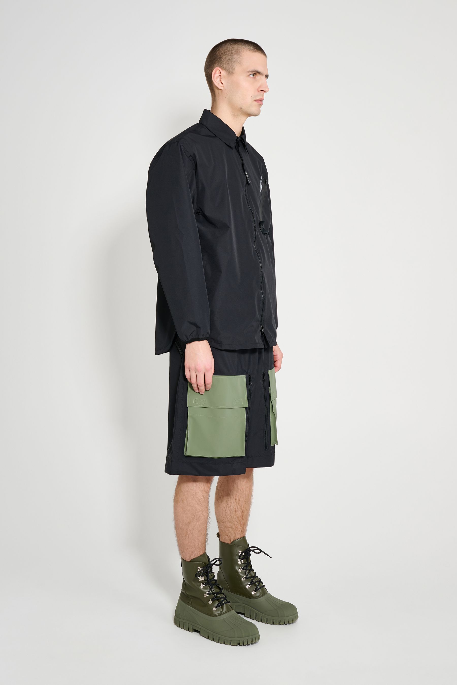 stutterheim humlan overshirt black men jackets overshirts