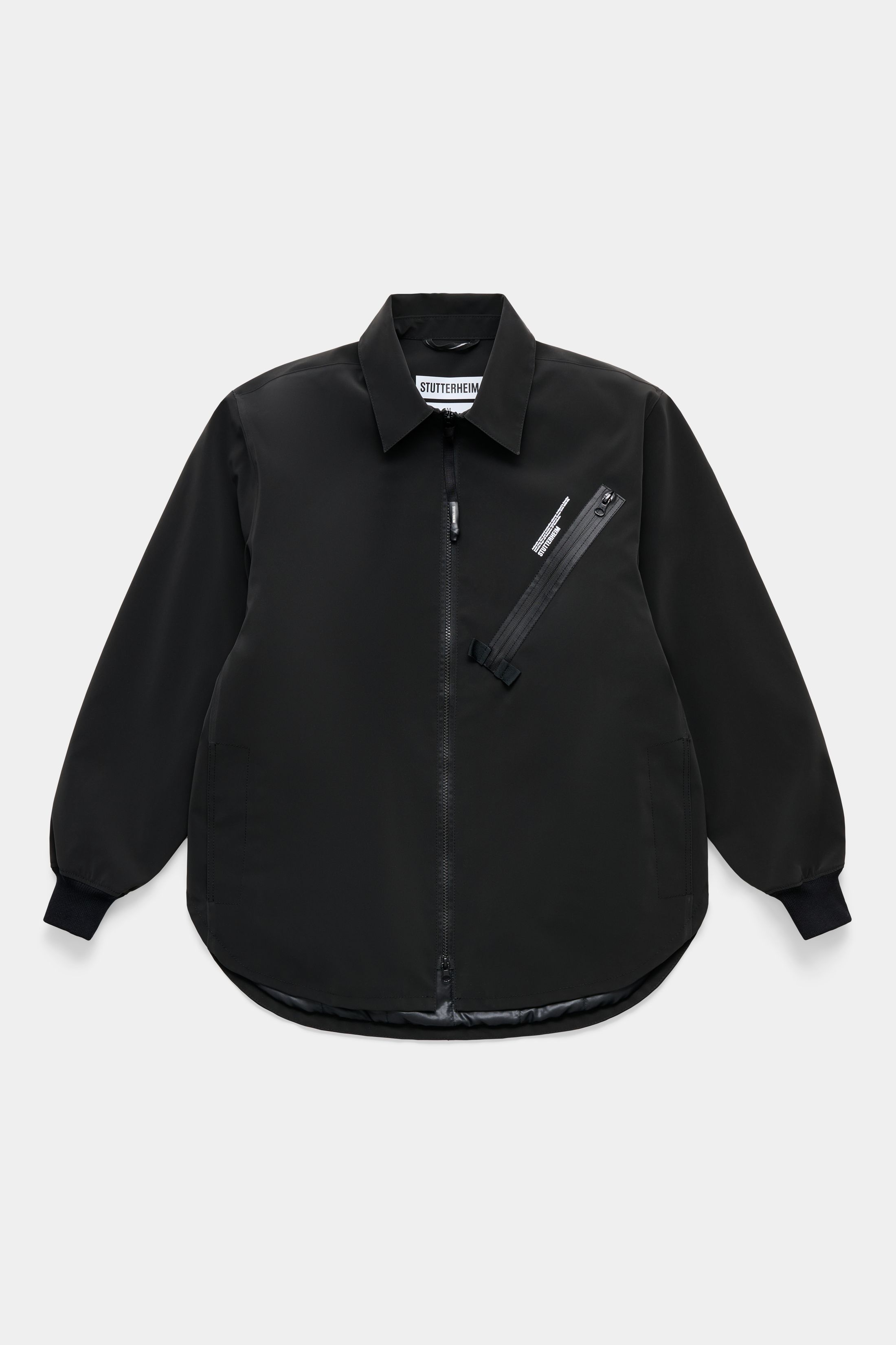 stutterheim hummlan winter matte black men jackets overshirts