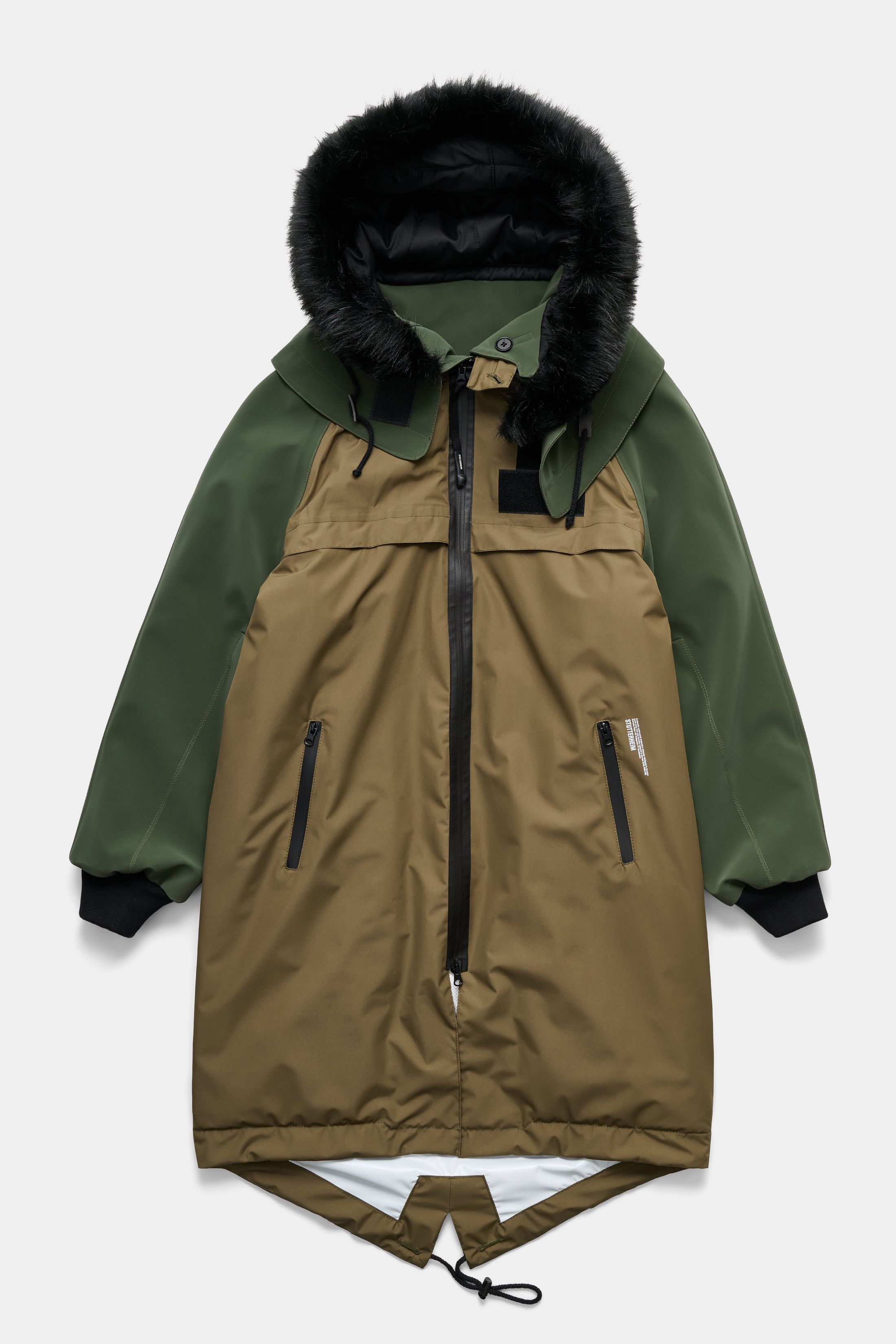 stutterheim kalix parka lw matte green men jackets parkas