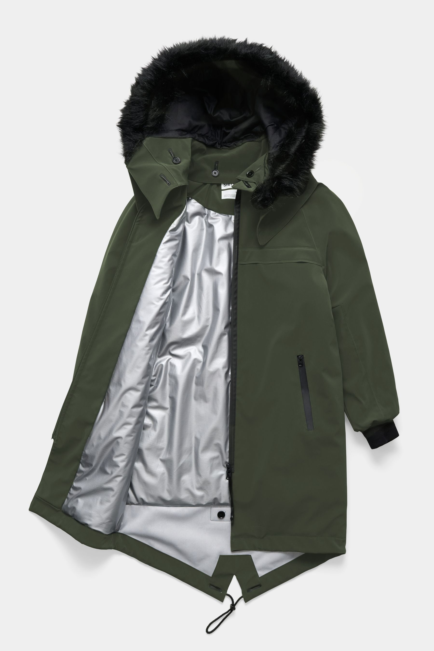 stutterheim kalix parka green men jackets winter-coats