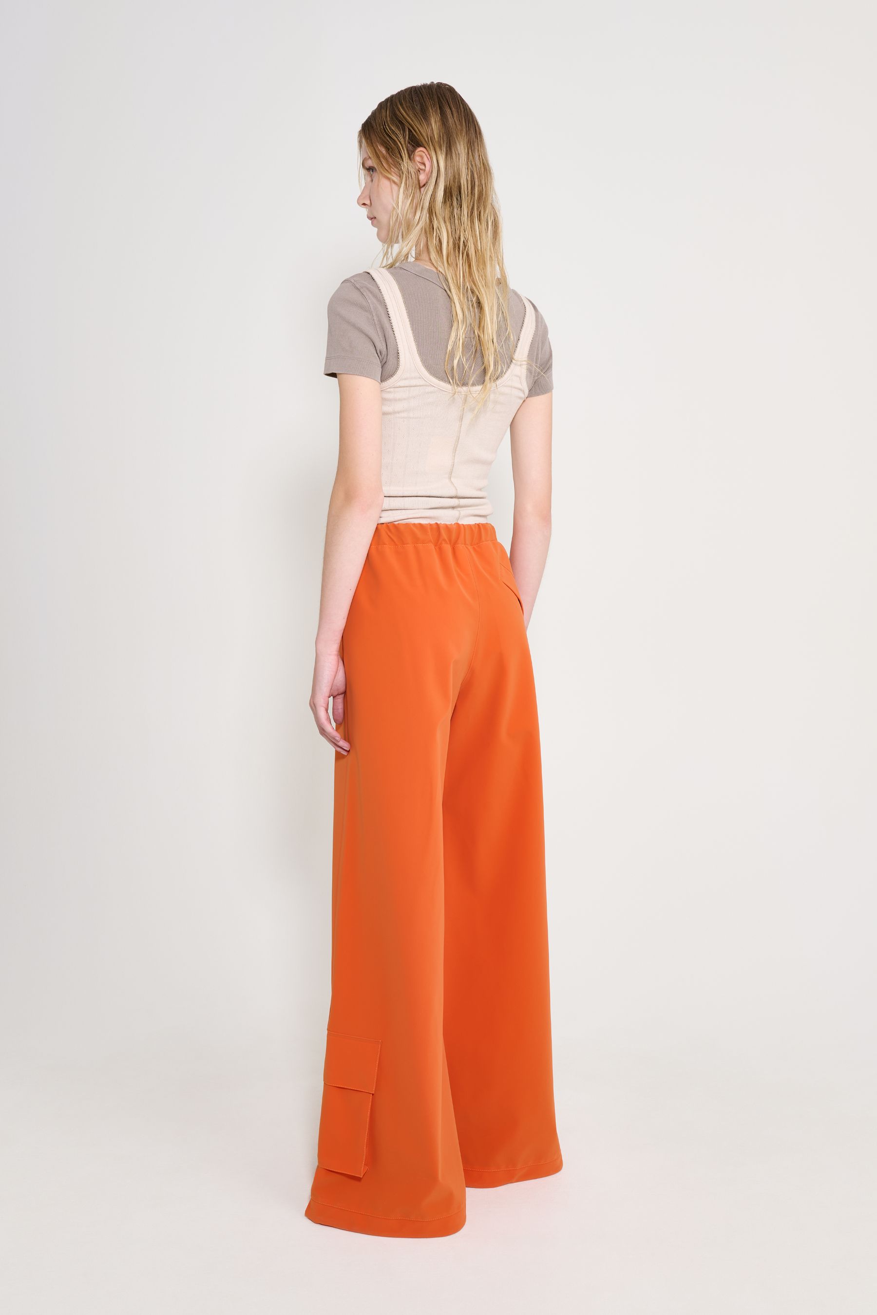 stutterheim karla pocket trousers pumpkin women bottoms