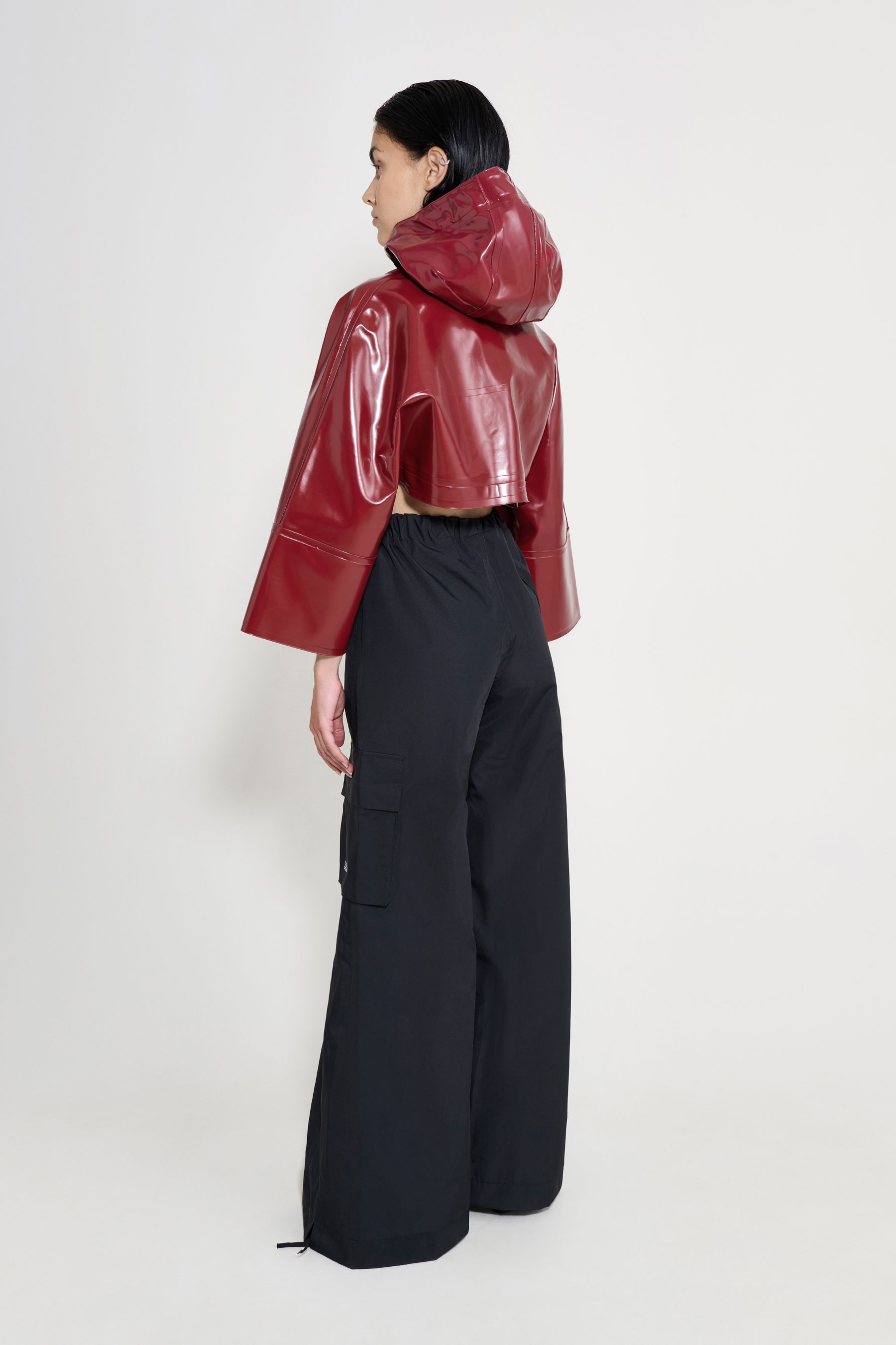 stutterheim lilla tre opal burgundy women jackets raincoats