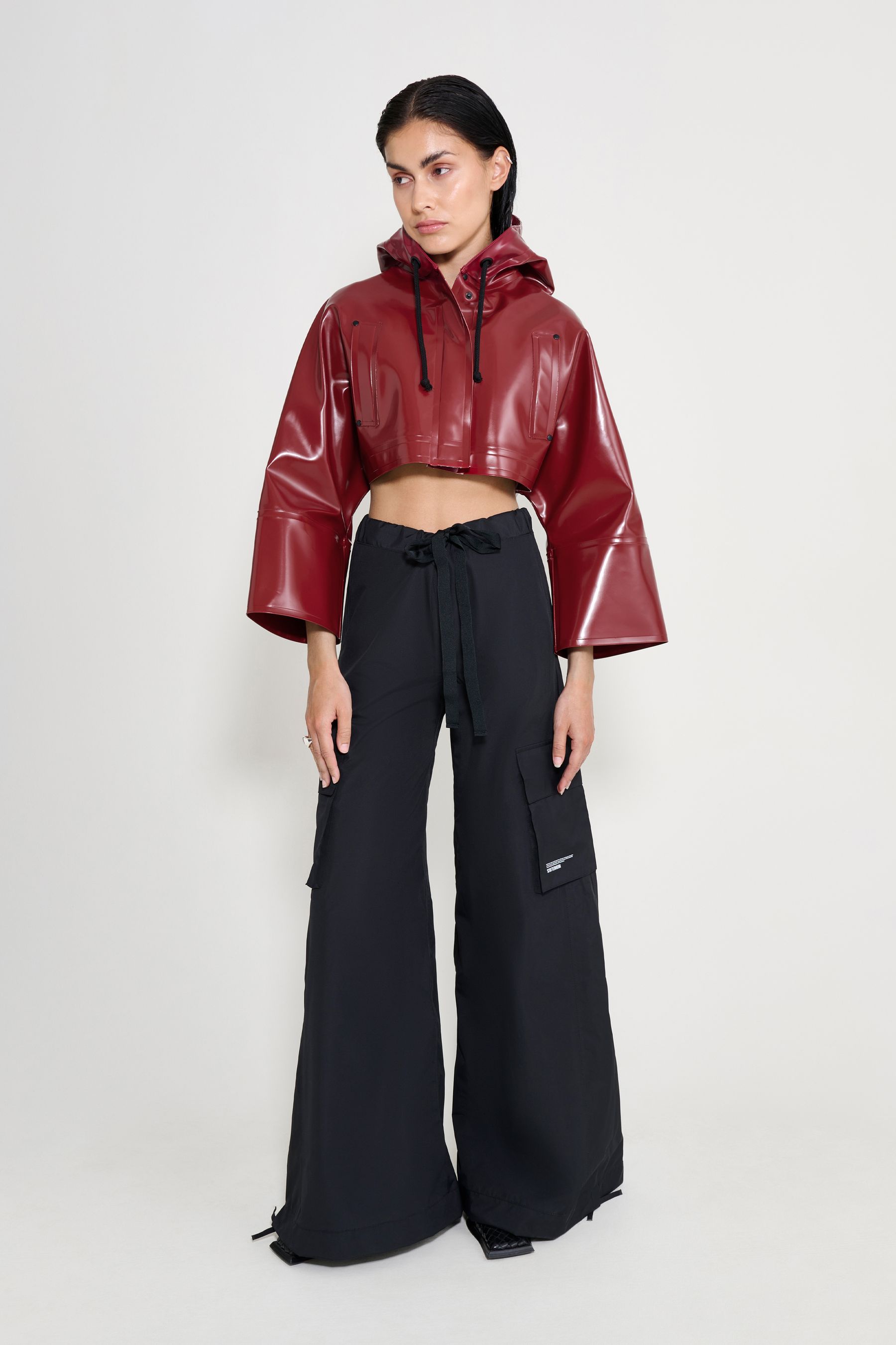 stutterheim lilla tre opal burgundy women jackets raincoats