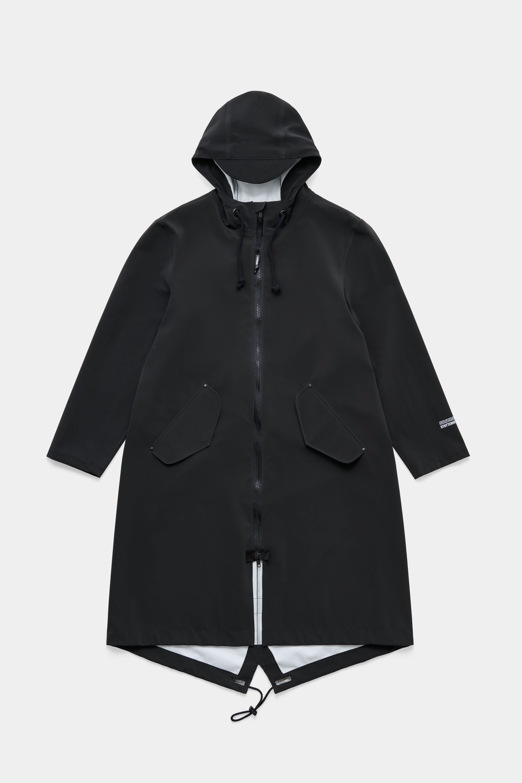 stutterheim martins parka black men jackets raincoats