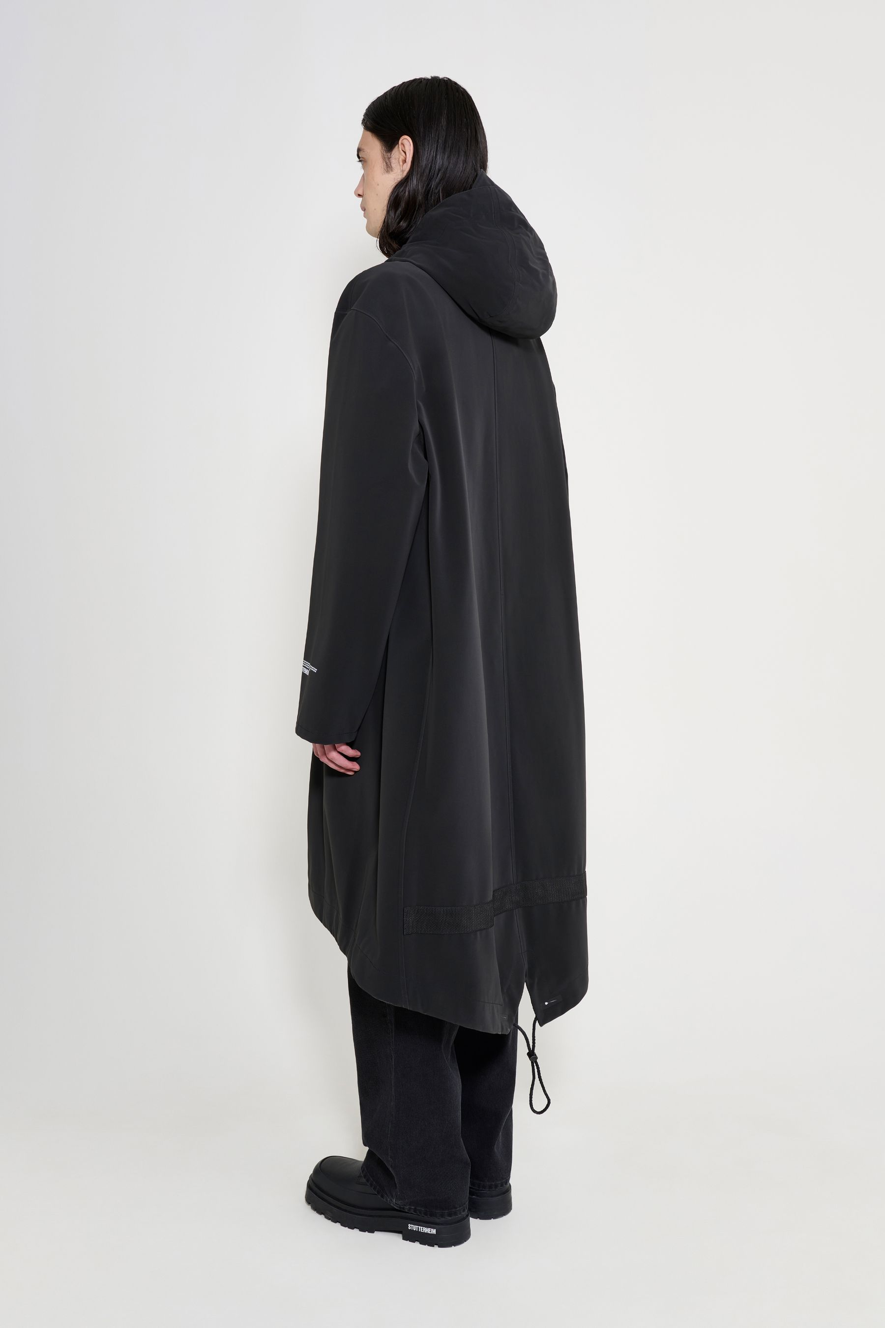stutterheim martins parka black men jackets raincoats