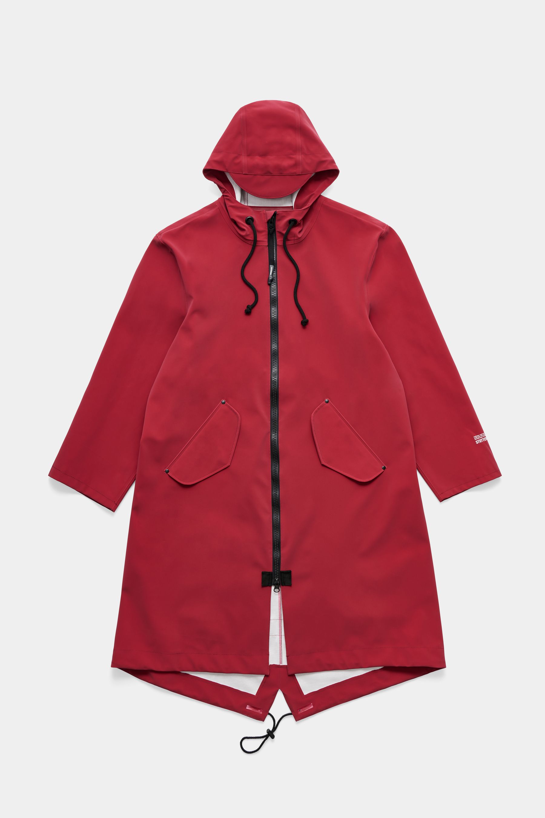 stutterheim martins parka burgundy men jackets parkas