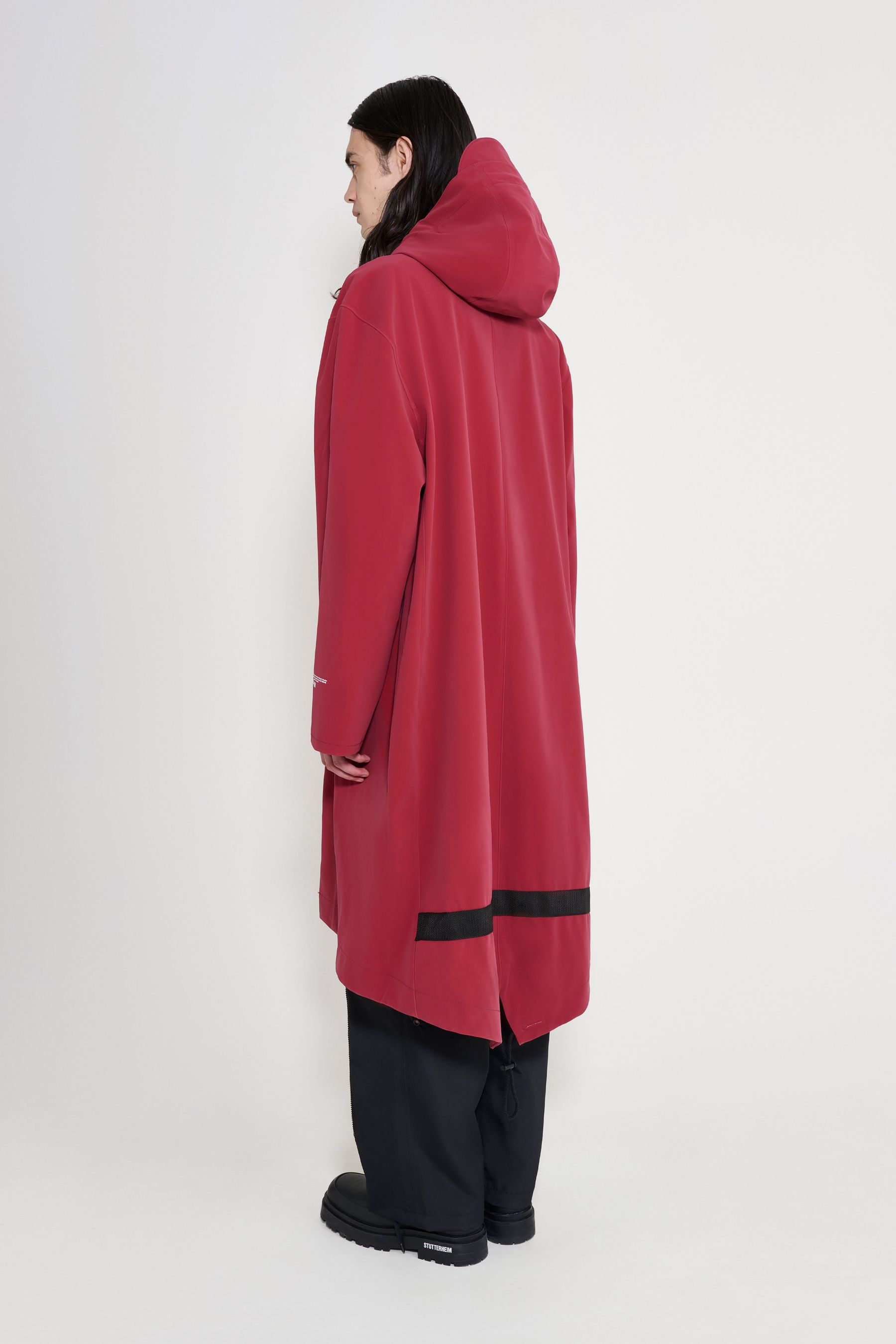stutterheim martins parka burgundy men jackets parkas
