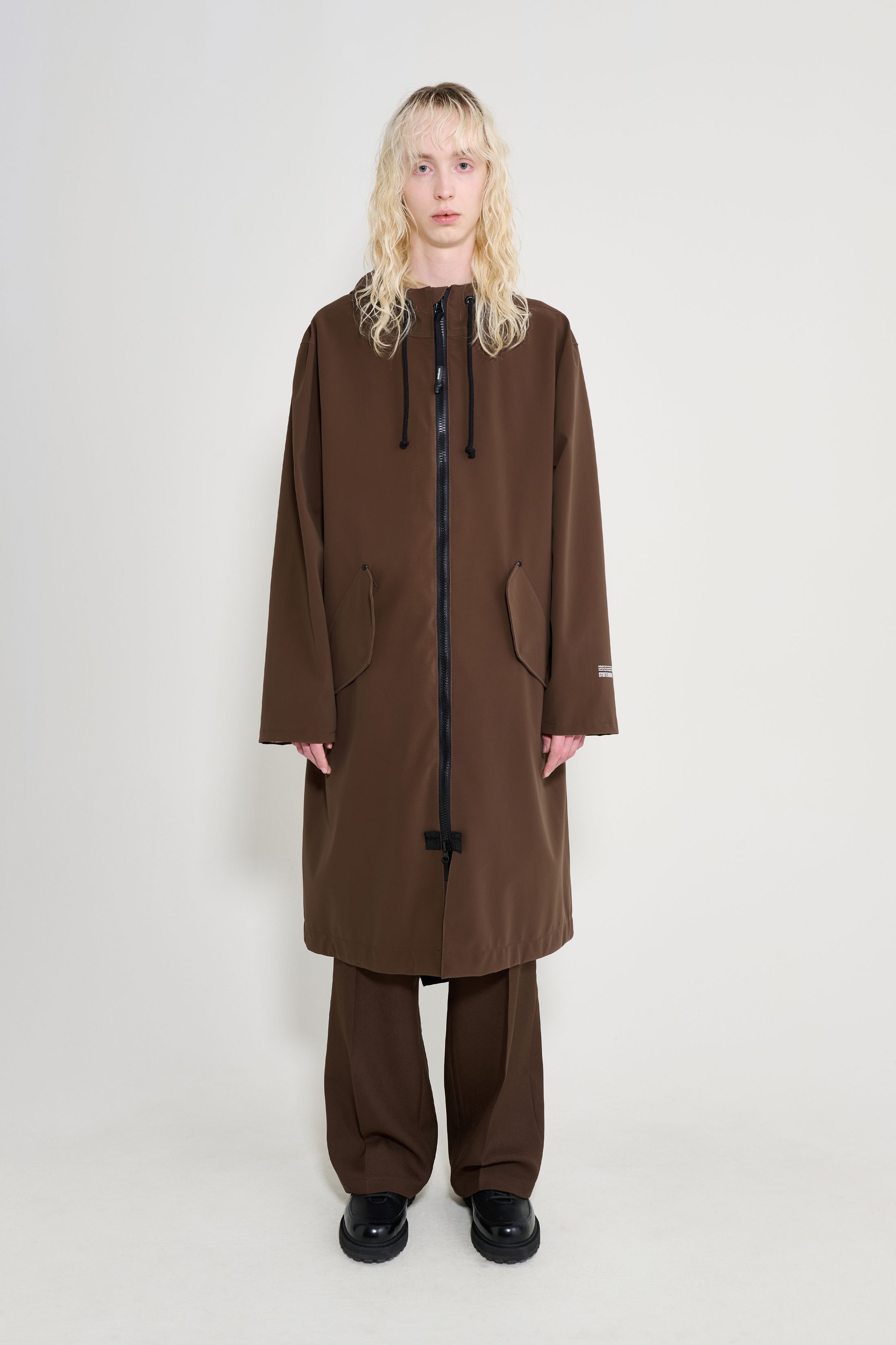 stutterheim martins parka dark brown men jackets parkas
