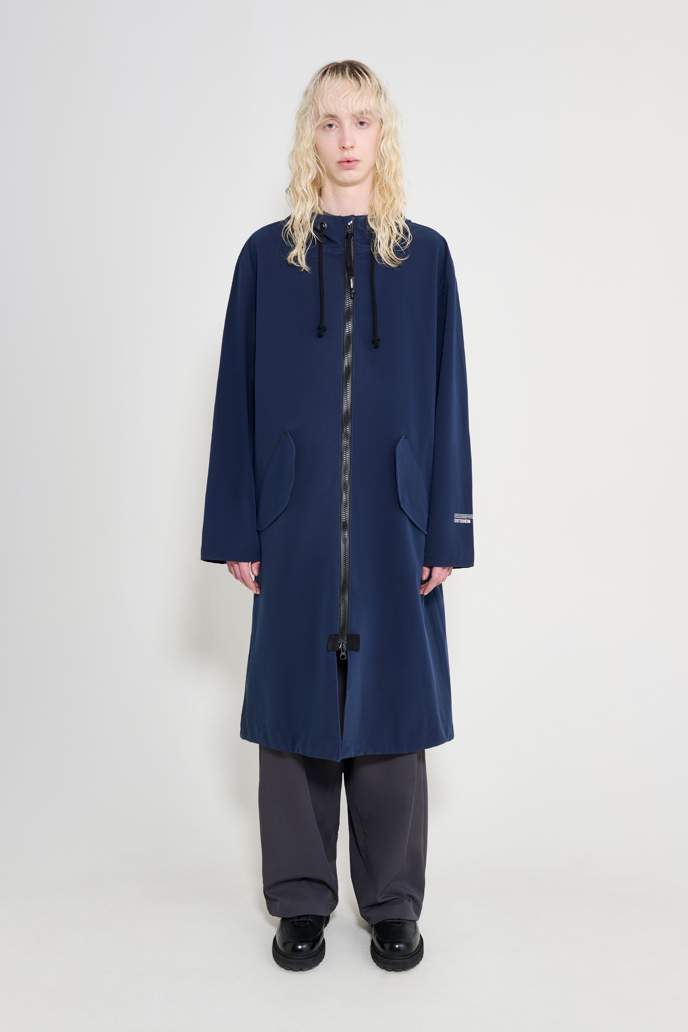 stutterheim martins parka navy men jackets raincoats