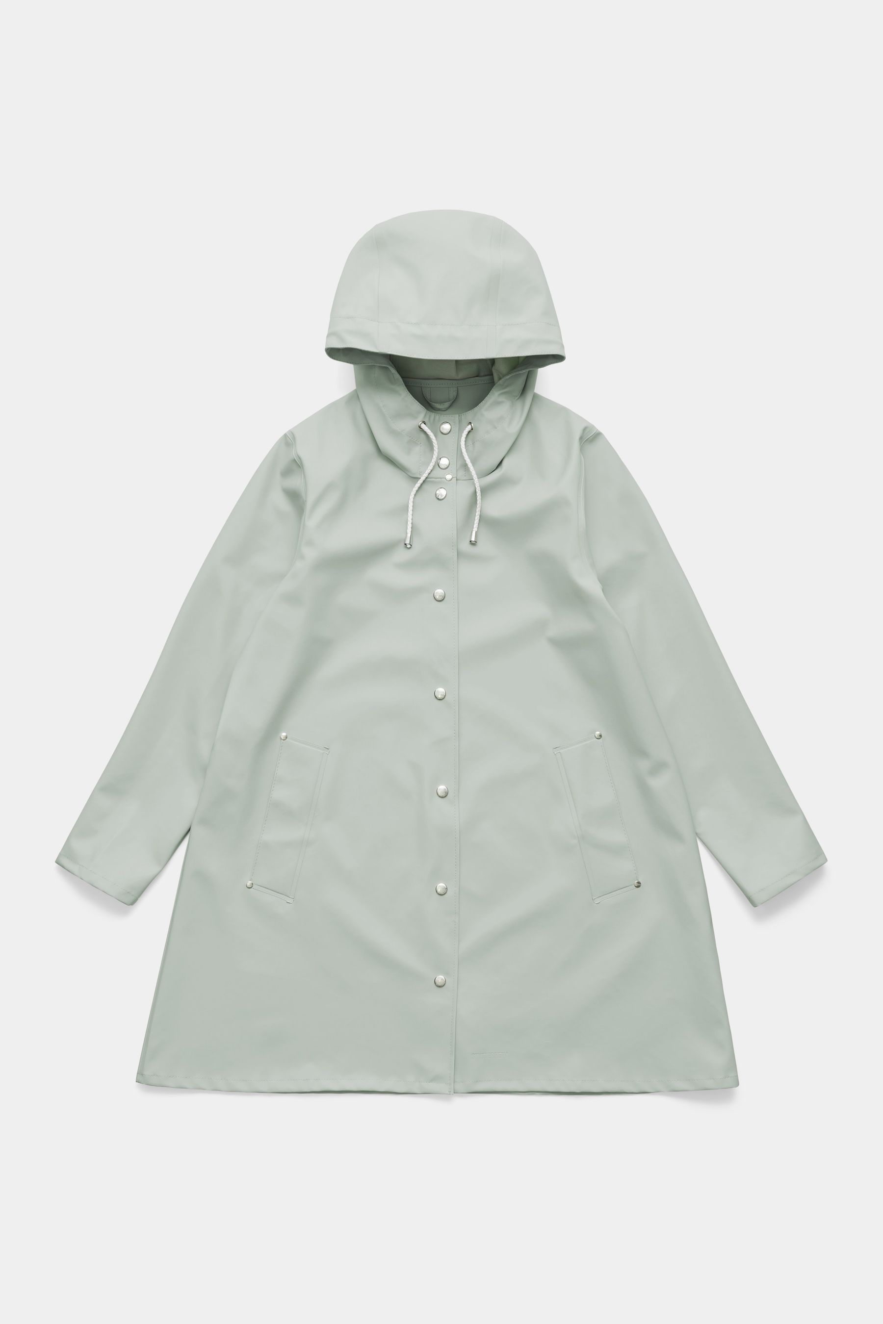 stutterheim mosebacke lightweight raincoat sage women jackets raincoats