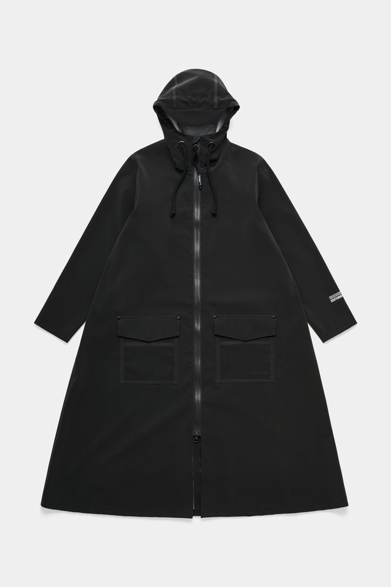 Stutterheim Mosebacke Long Patch Raincoat