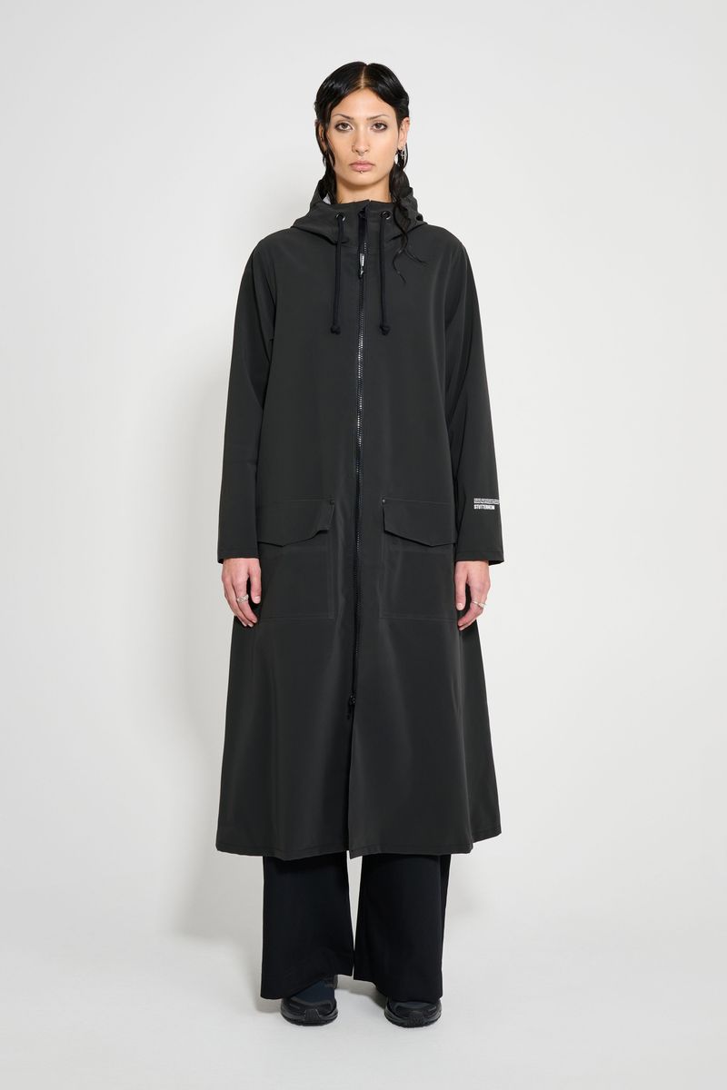 Stutterheim Mosebacke Long Patch Raincoat