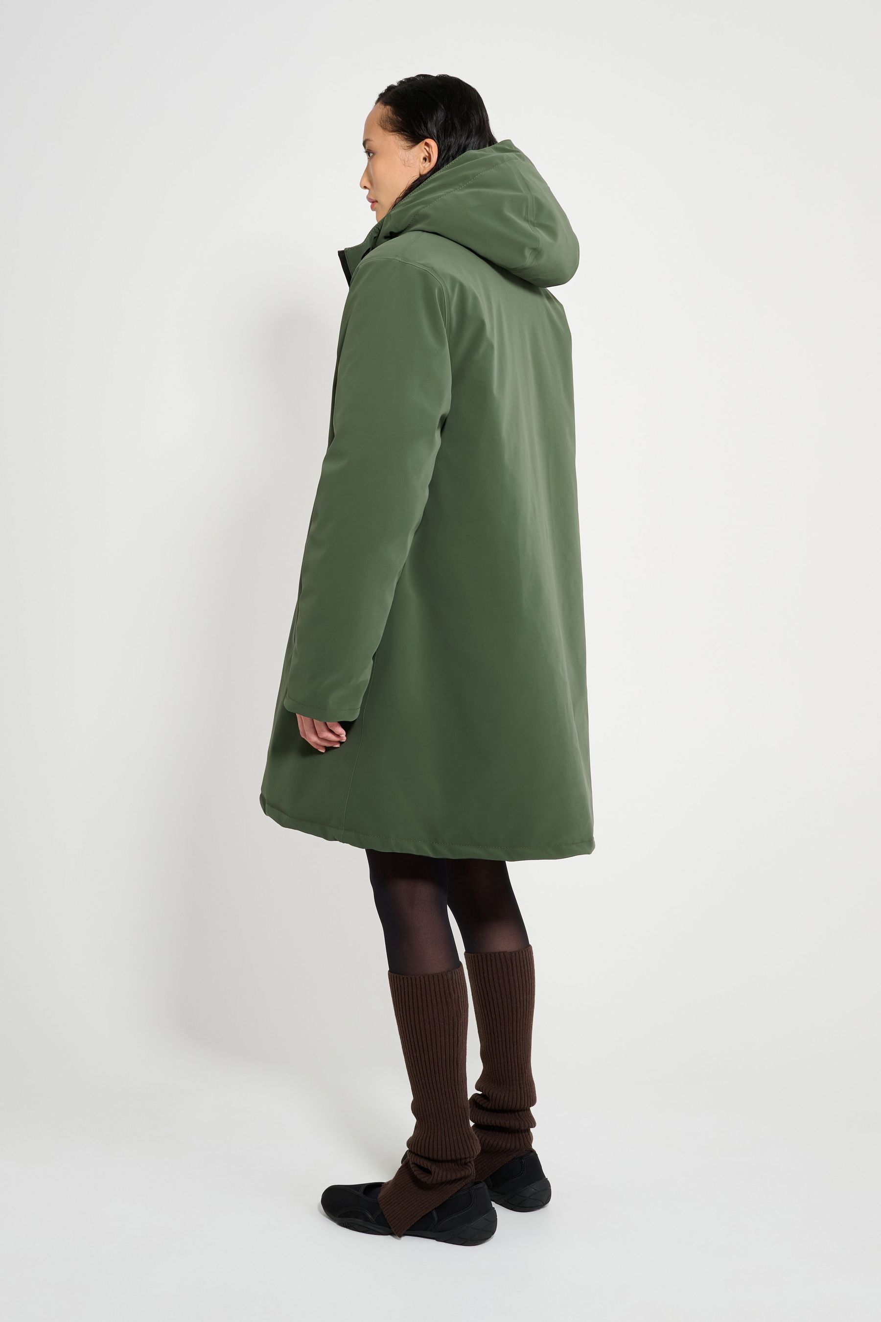 stutterheim mosebacke matte winter coat green women jackets winter-coats