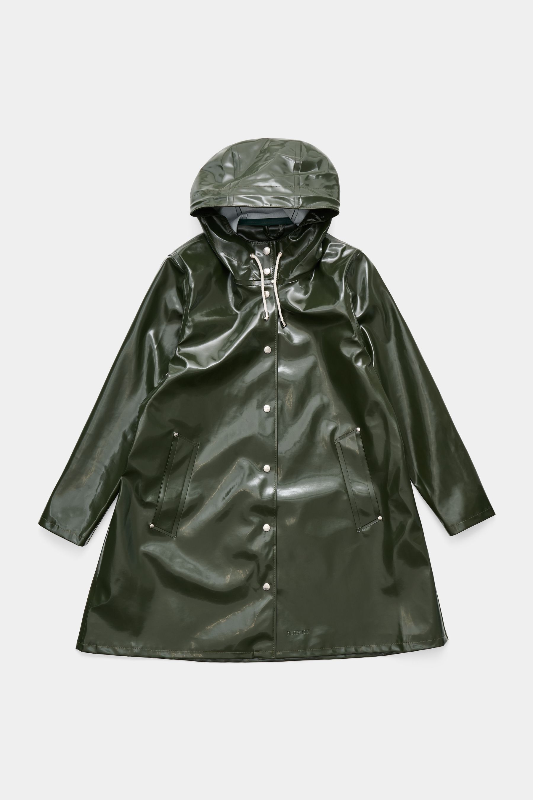 stutterheim mosebacke opal raincoat green women jackets raincoats