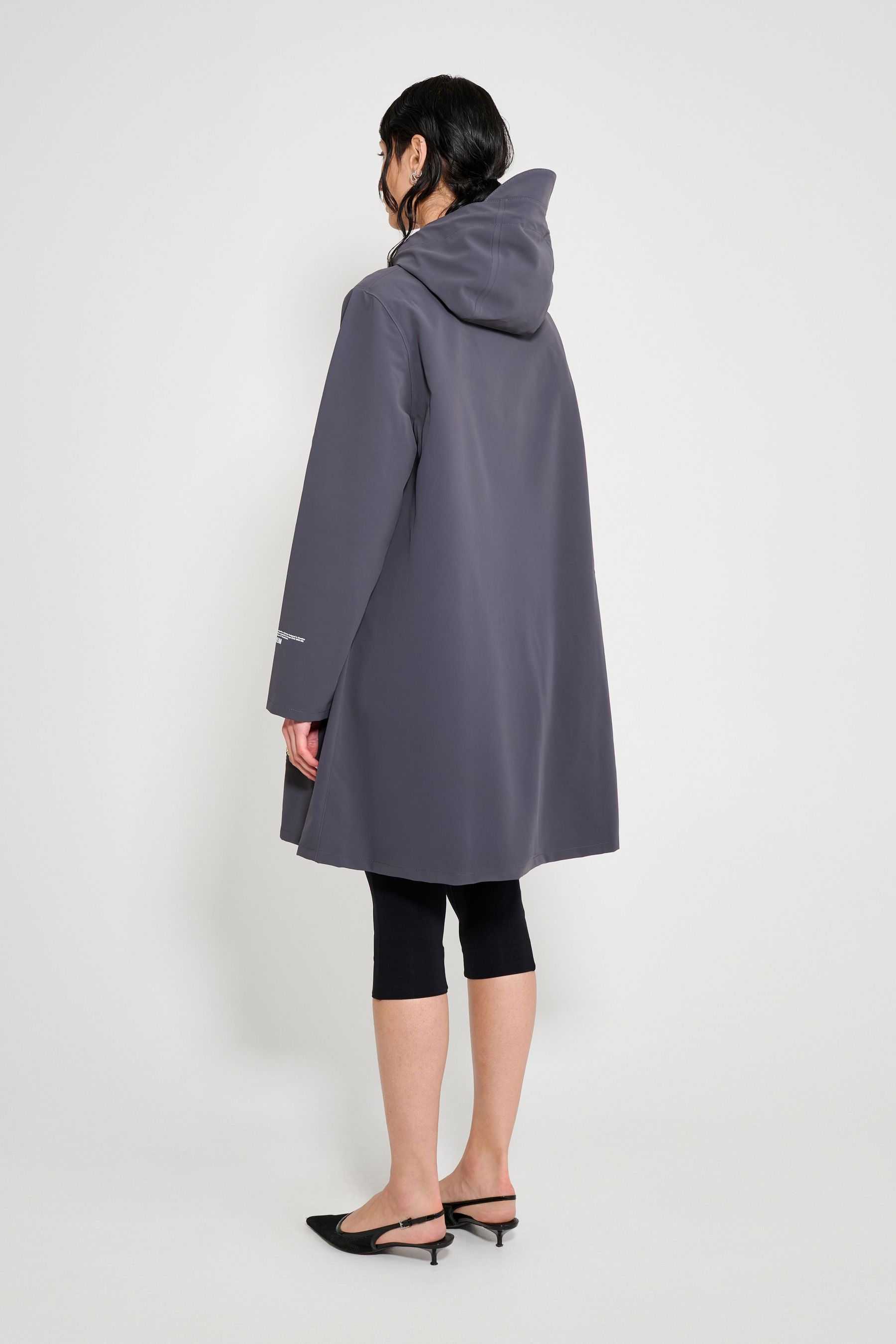 stutterheim mosebacke patch raincoat mystic blue women jackets raincoats