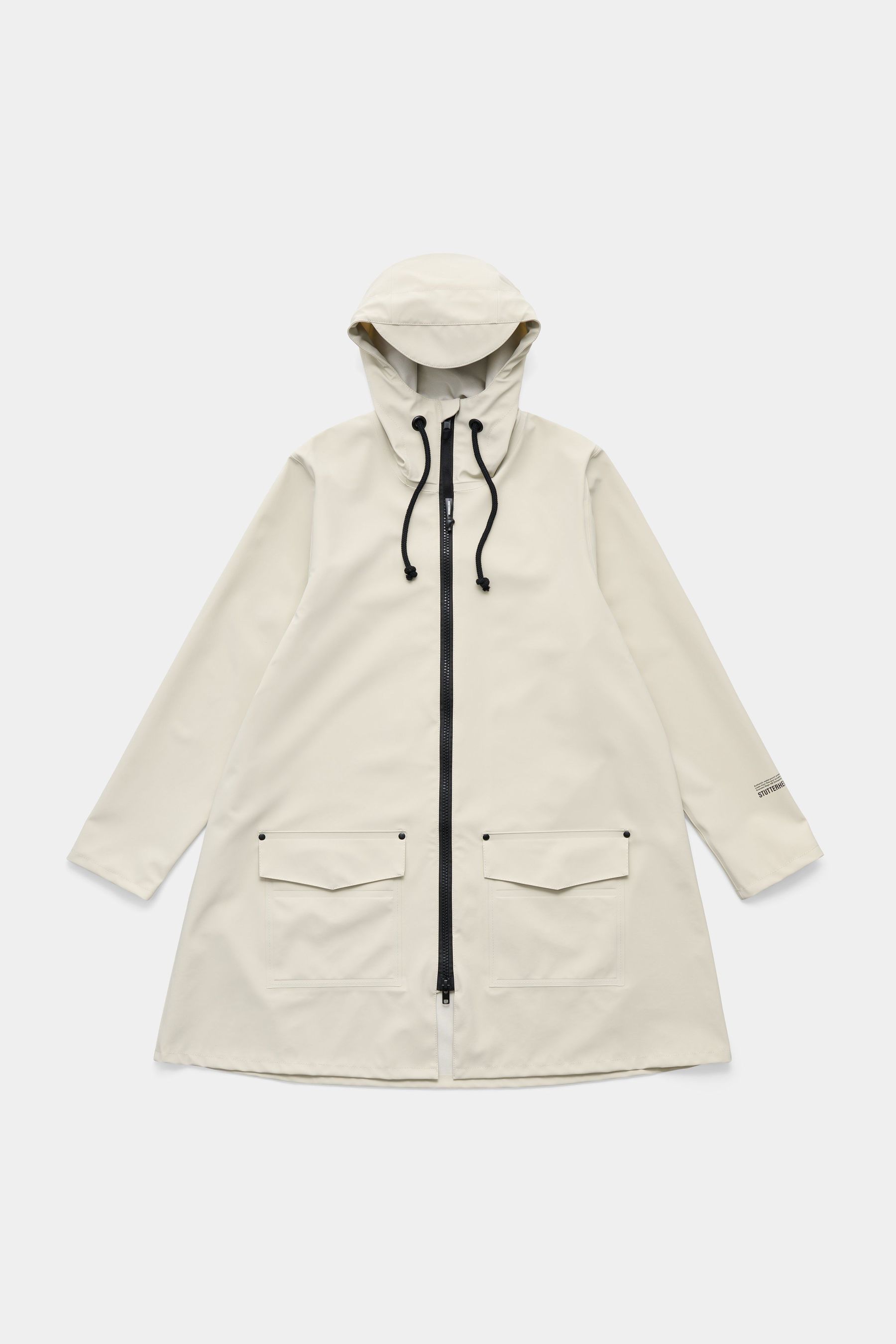 stutterheim mosebacke patch raincoat pelican women jackets raincoats