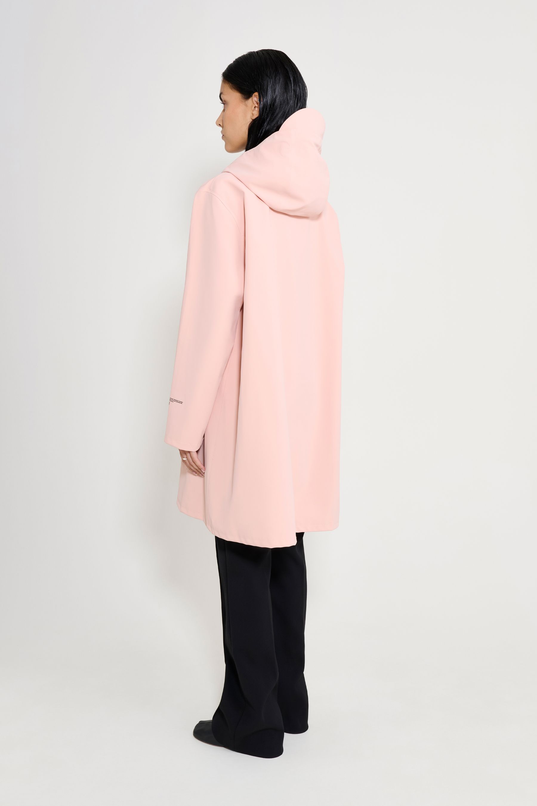 stutterheim mosebacke patch raincoat pale pink women jackets raincoats