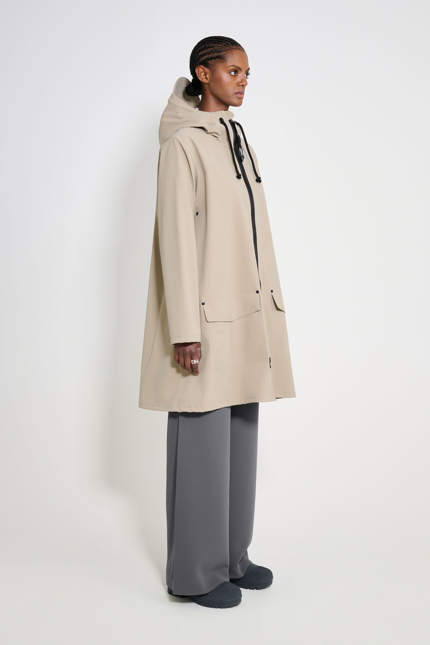 stutterheim mosebacke patch raincoat potato women jackets raincoats