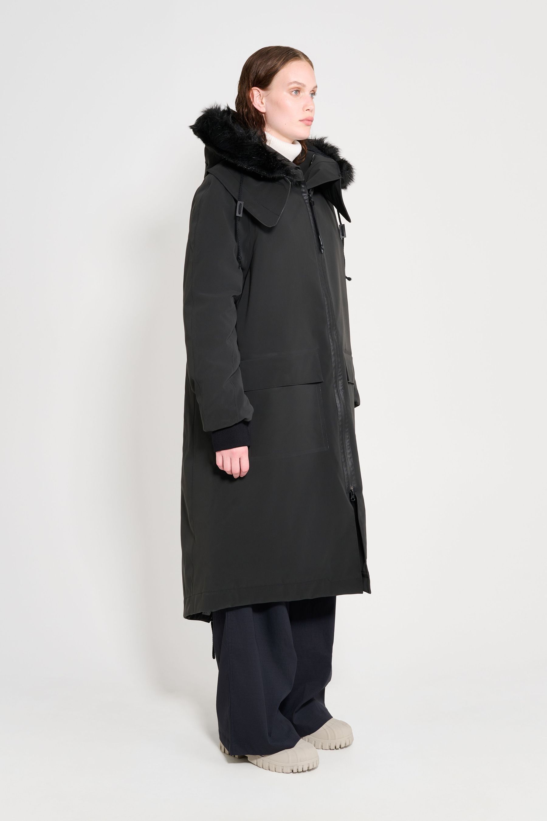 stutterheim pajala parka black mid-season-sale
