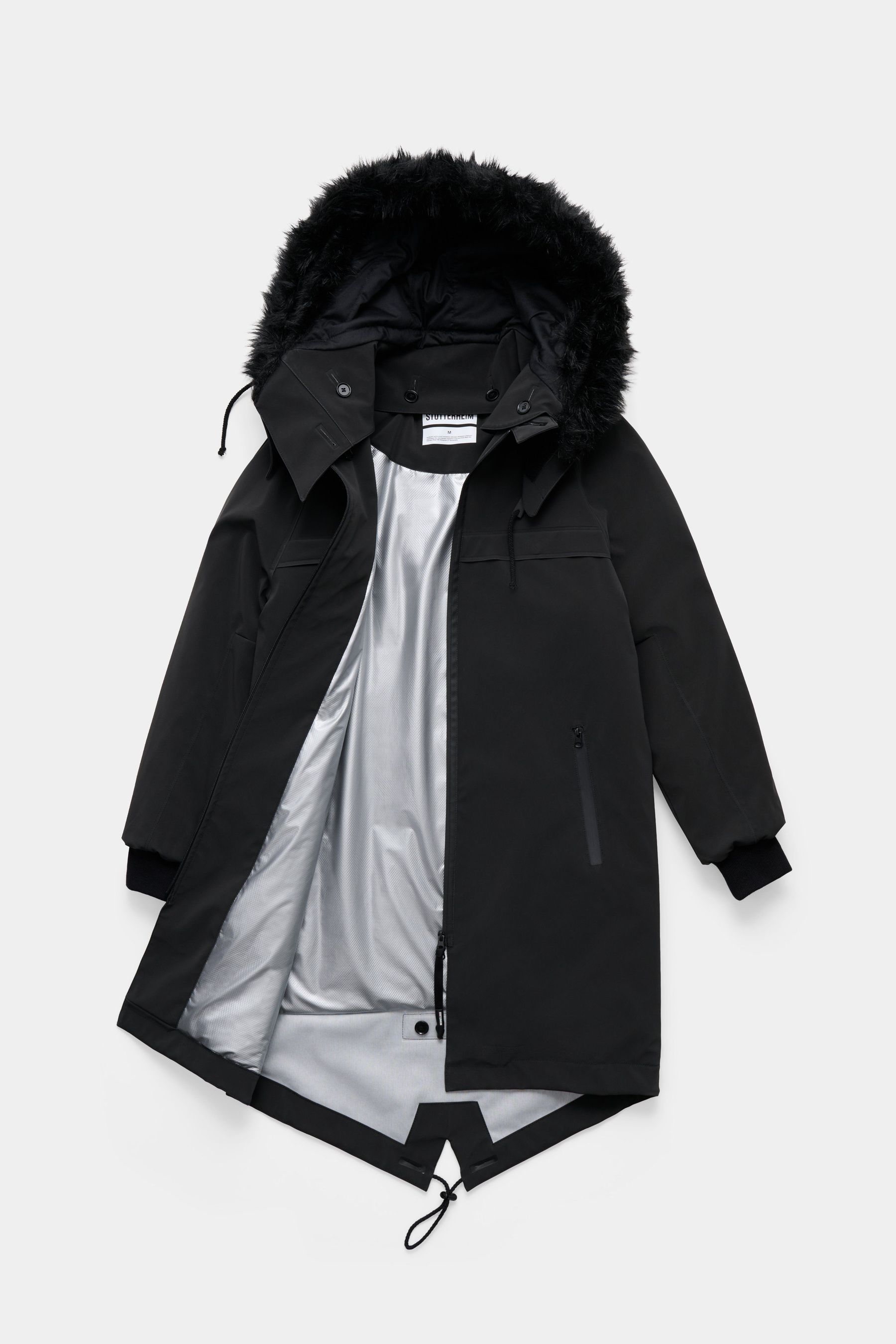 stutterheim pajala parka black mid-season-sale