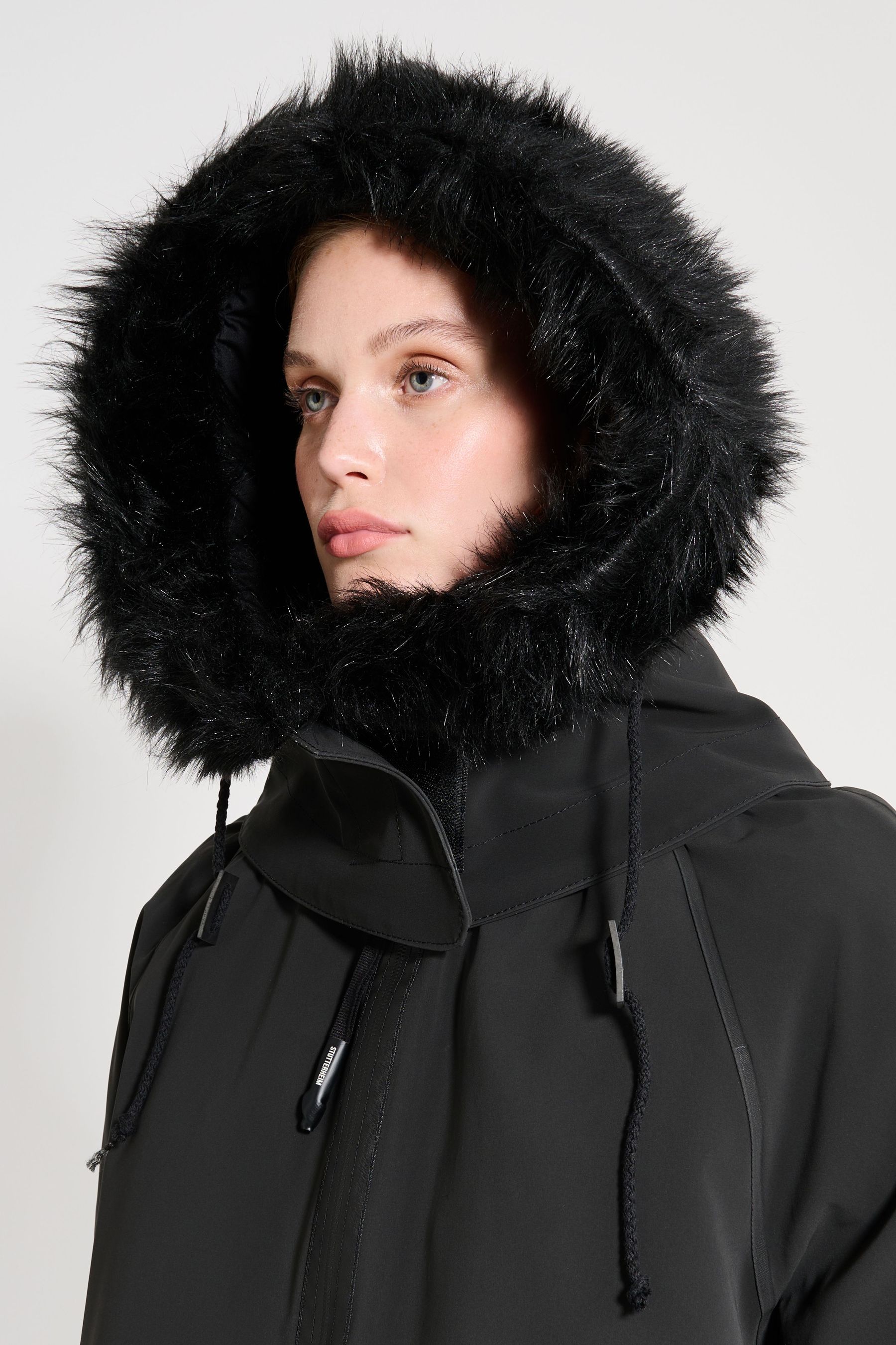 stutterheim pajala parka black mid-season-sale