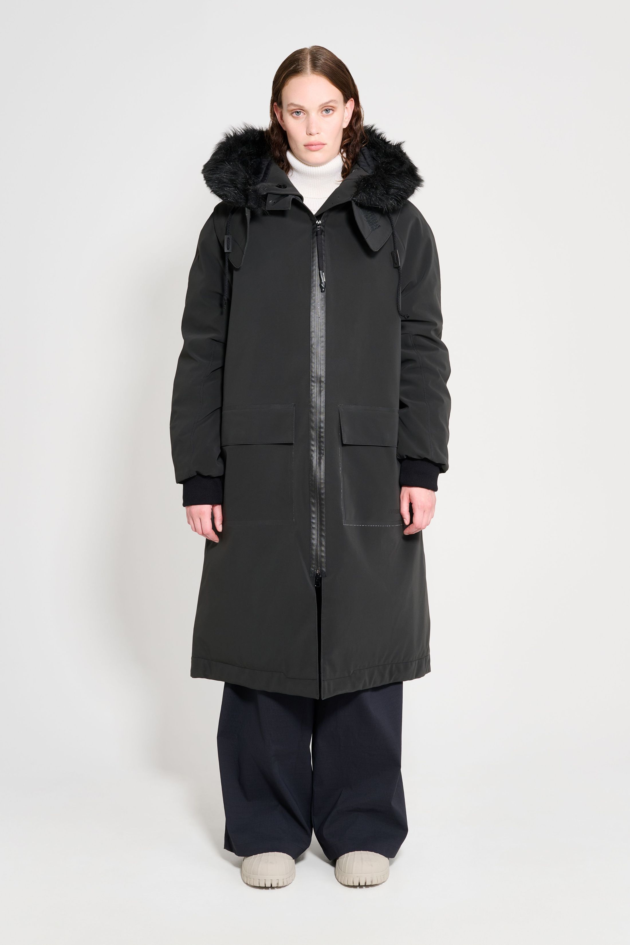 stutterheim pajala parka black mid-season-sale
