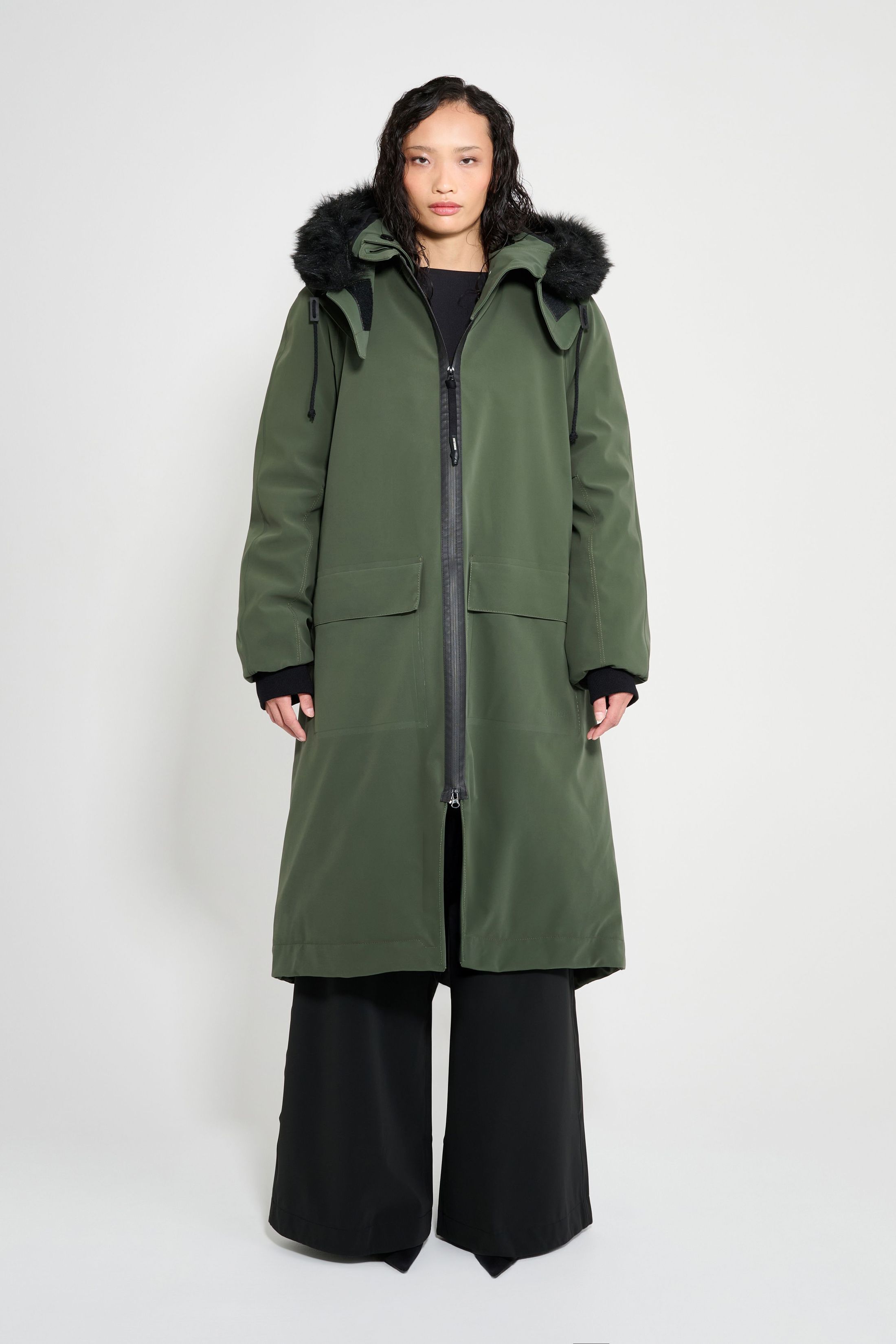 stutterheim pajala parka green women jackets winter-coats