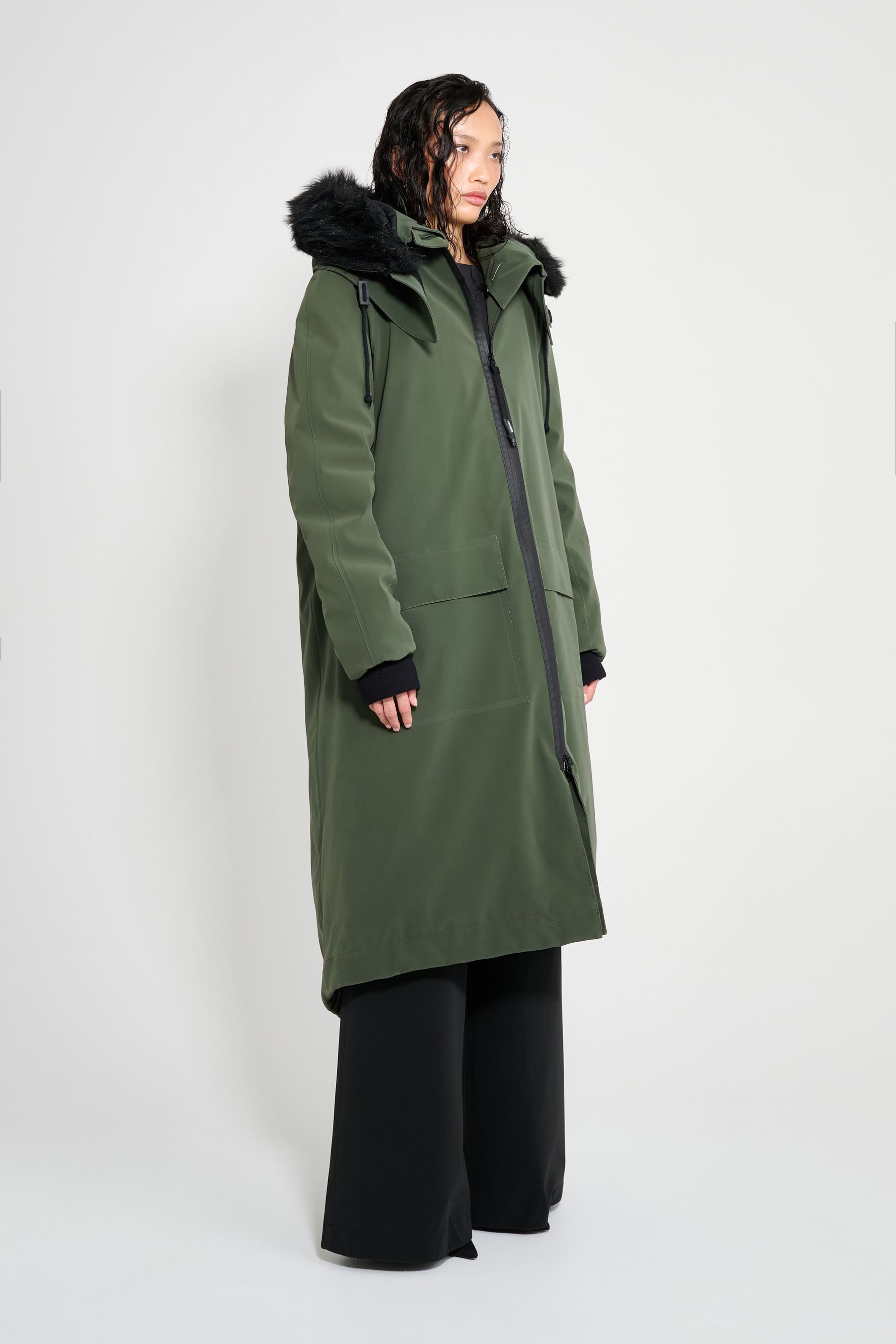 stutterheim pajala parka green women jackets winter-coats