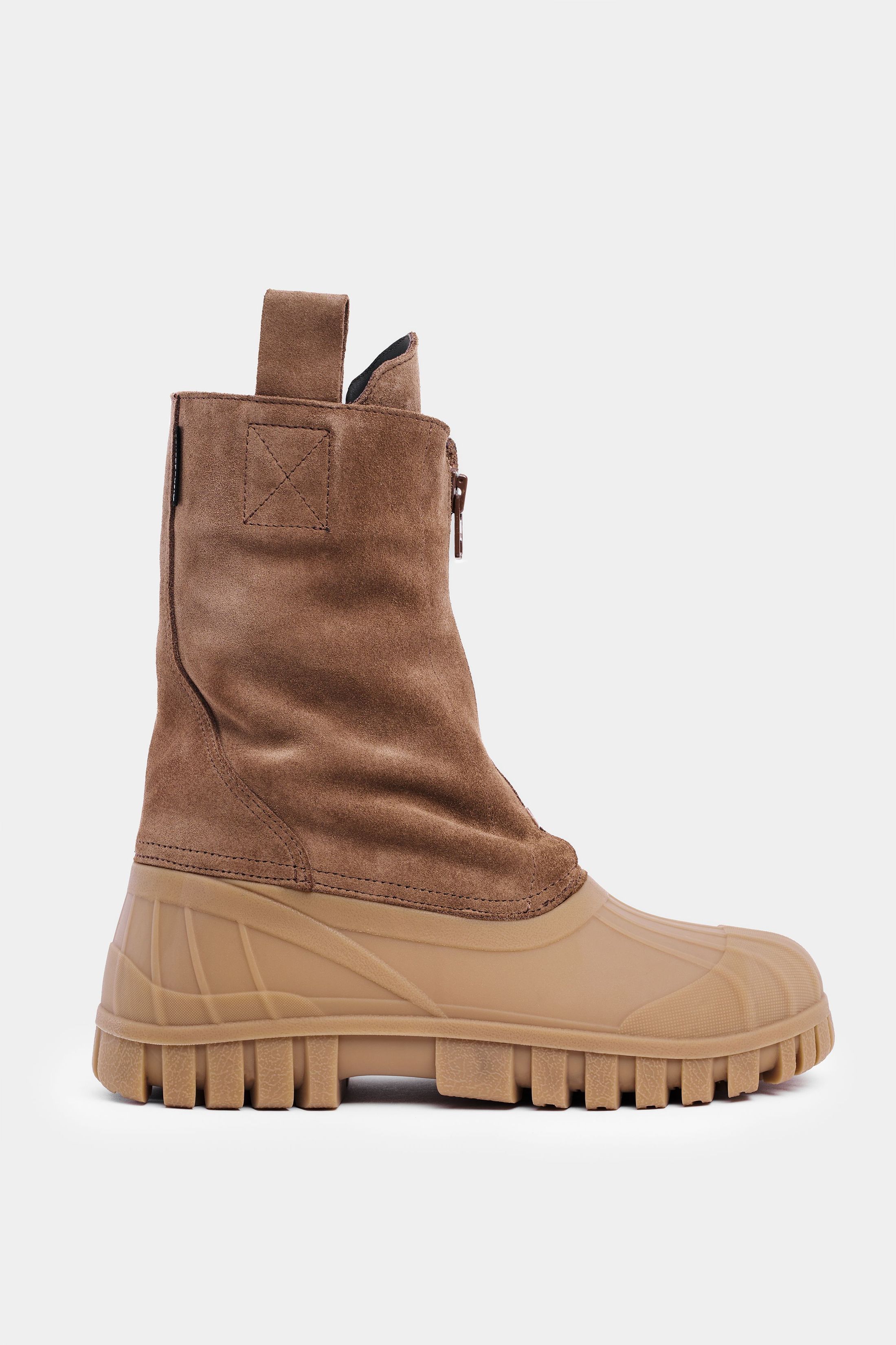stutterheim patrol zip boot suede tobacco/fudge footwear suede-boots