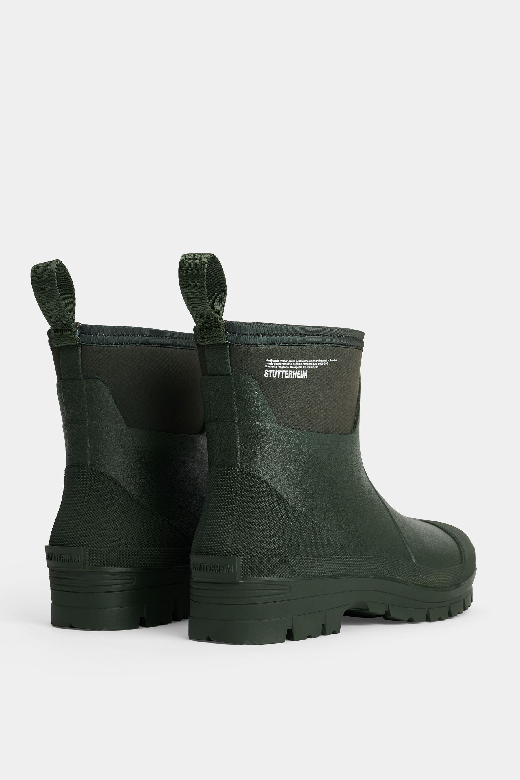 stutterheim puddle walker rain boots green footwear chelsea-boots