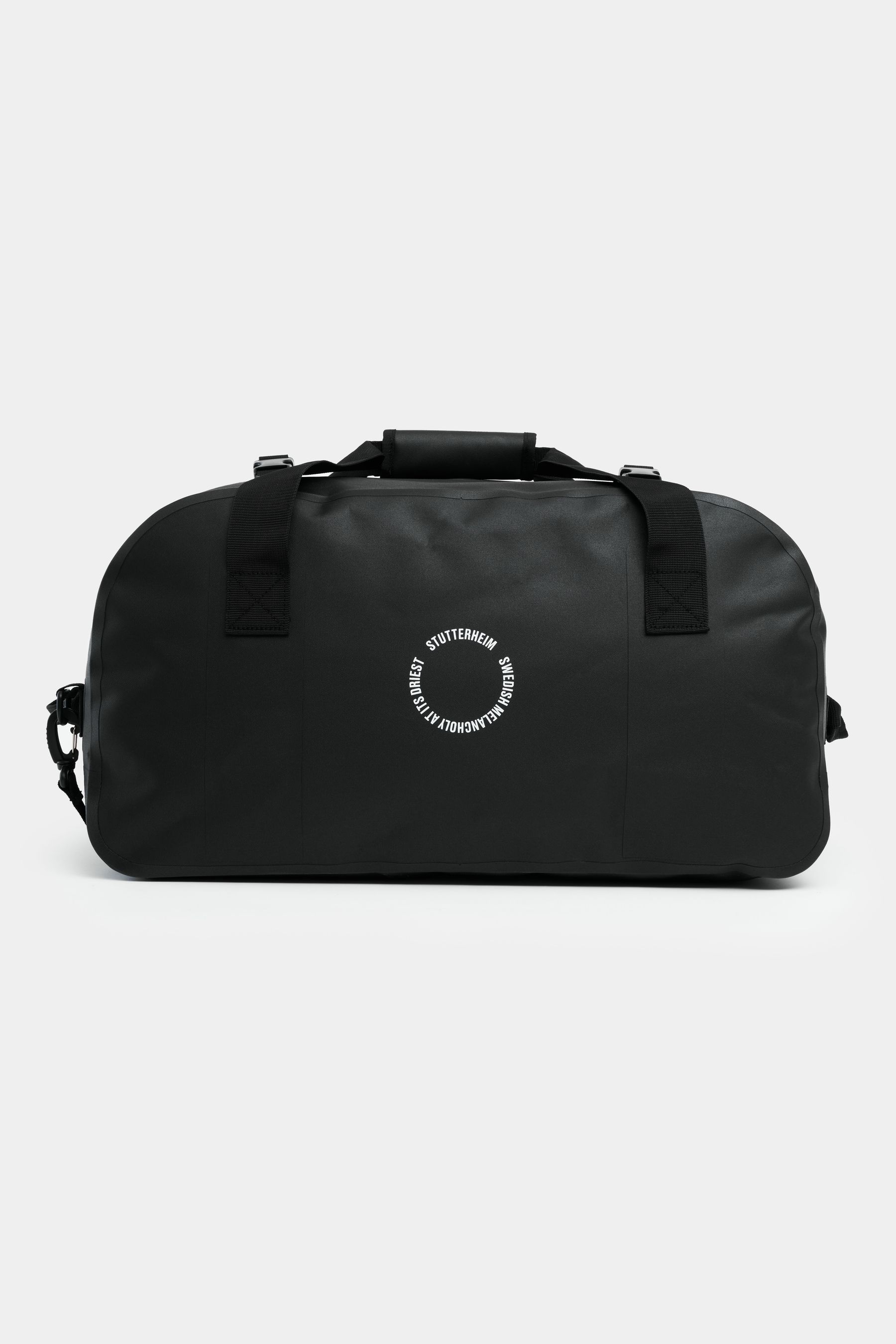 stutterheim rain duffel bag 50l black accessories bags travel-bags