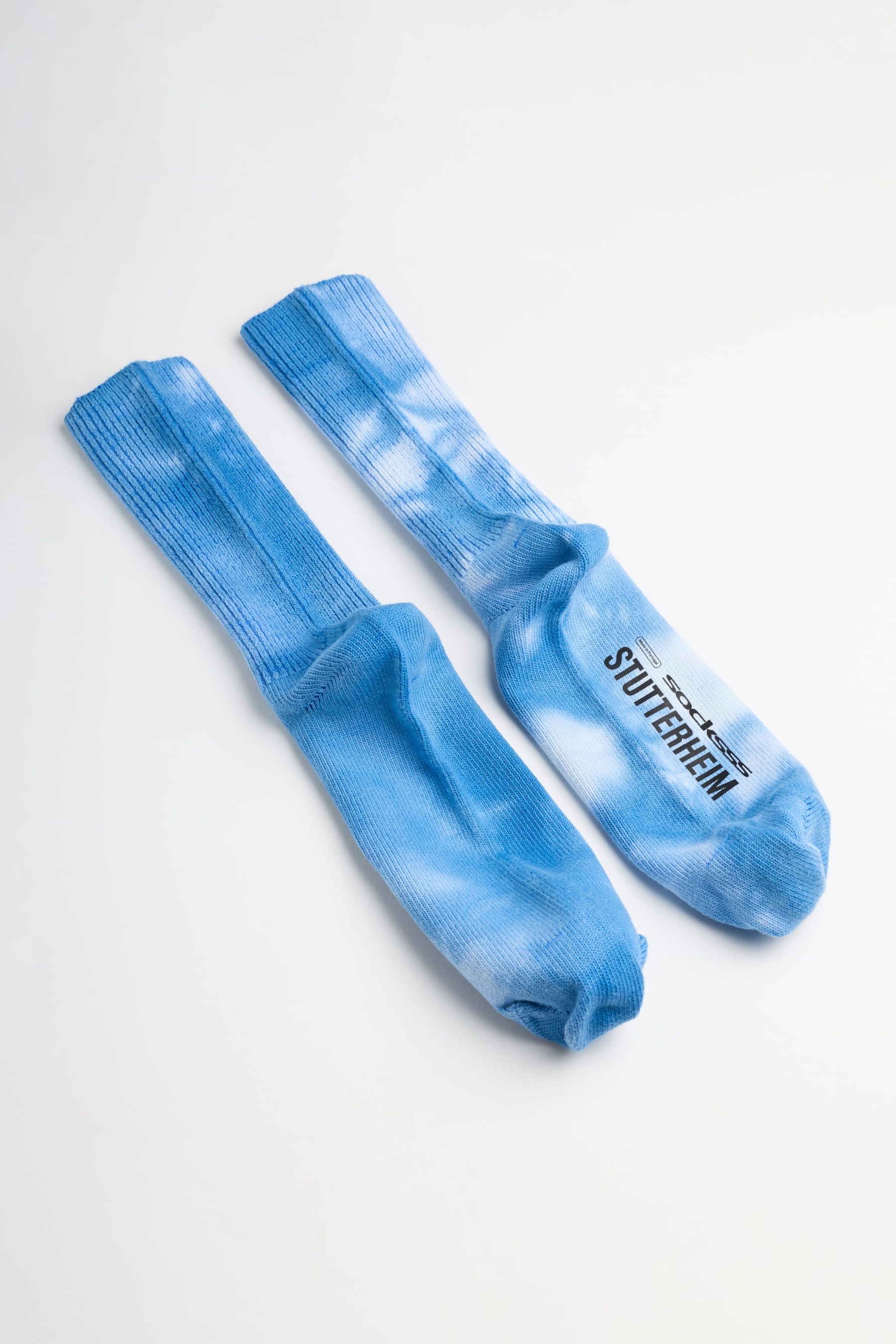 stutterheim socksss cloud-dye socks blue sky collaborations