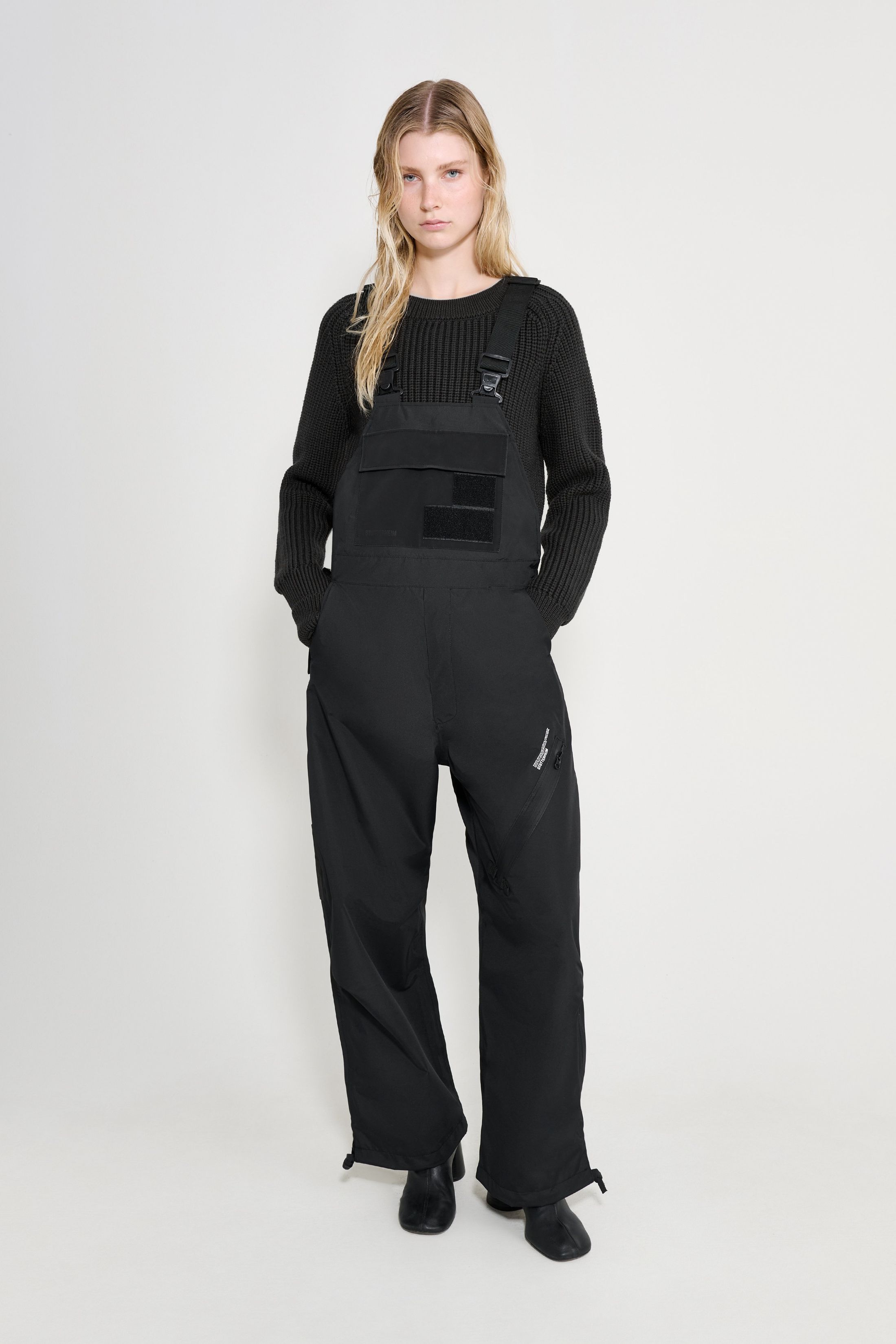 stutterheim space bib trousers black women bottoms